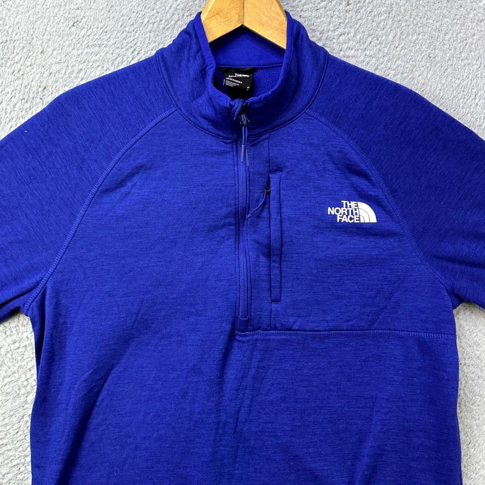 The North Face The North Face Sweatshirt Mens Blue 1/4 Zip Fleece Pullover Logo Zipper Mock Neck Short Sleeve? Size US M / EU 48-50 / 2 - 2 Thumbnail