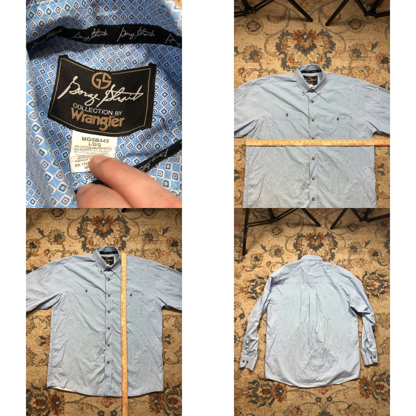 Wrangler VINTAGE Wrangler George Strait Shirt Mens Large Western Snap Front Long Sleeve MGSB445 Size US L / EU 52-54 / 3 - 8 Thumbnail