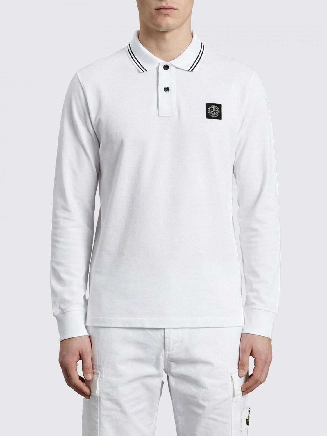 Stone Island Stone Island Polo Shirt Men White Size US L / EU 52-54 / 3 - 1 Thumbnail