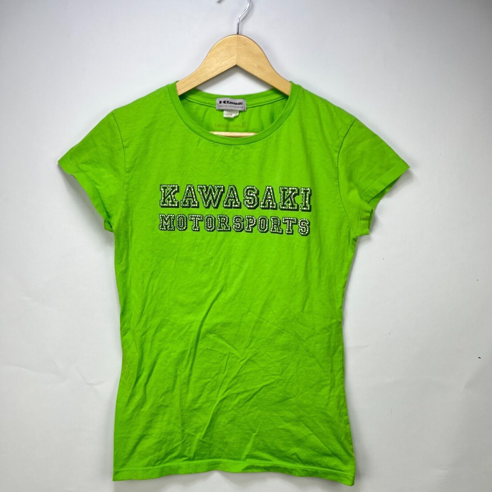Vintage Vintage Kawasaki Y2K Motorsports T-Shirt Women’s XL Racing Size XL / US 12-14 / IT 48-50 - 1 Thumbnail