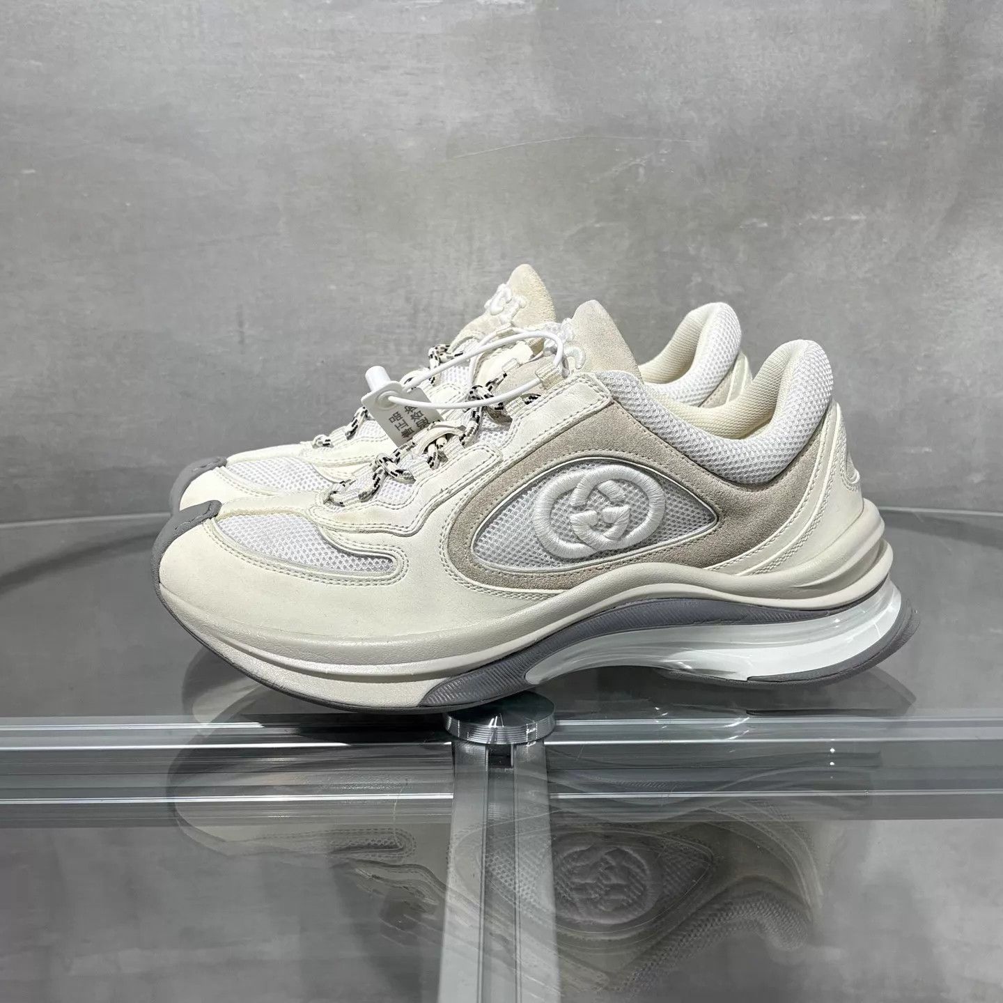 Gucci Gucci women's white sneakers 37 Size US 6 / IT 36 - 3 Thumbnail