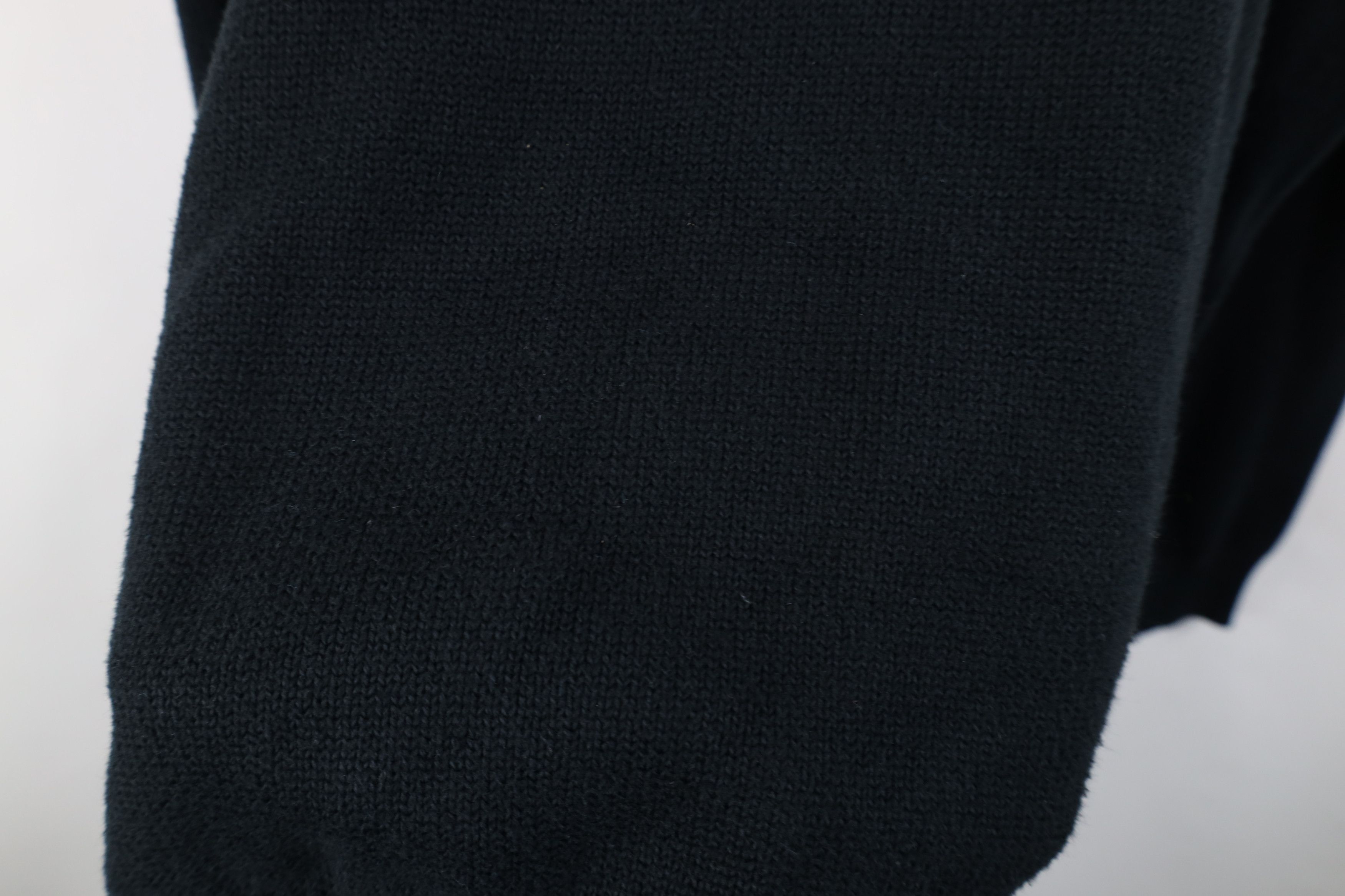 Ralph Lauren Vintage 90s Ralph Lauren Cotton Knit Crewneck Sweater Black Size US XL / EU 56 / 4 - 6 Thumbnail