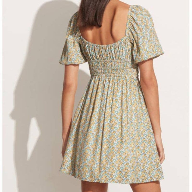 FAITHFULL NWT Faithfull the Brand Sylvie Floral Mini Dress Sz. 2 White Size XS / US 0-2 / IT 36-38 - 6 Thumbnail