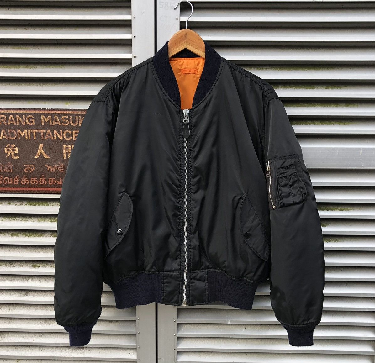 Vintage Vintage 90s Embroidery United States Navy Ma-1 Bomber Jacket Size US M / EU 48-50 / 2 - 6 Thumbnail