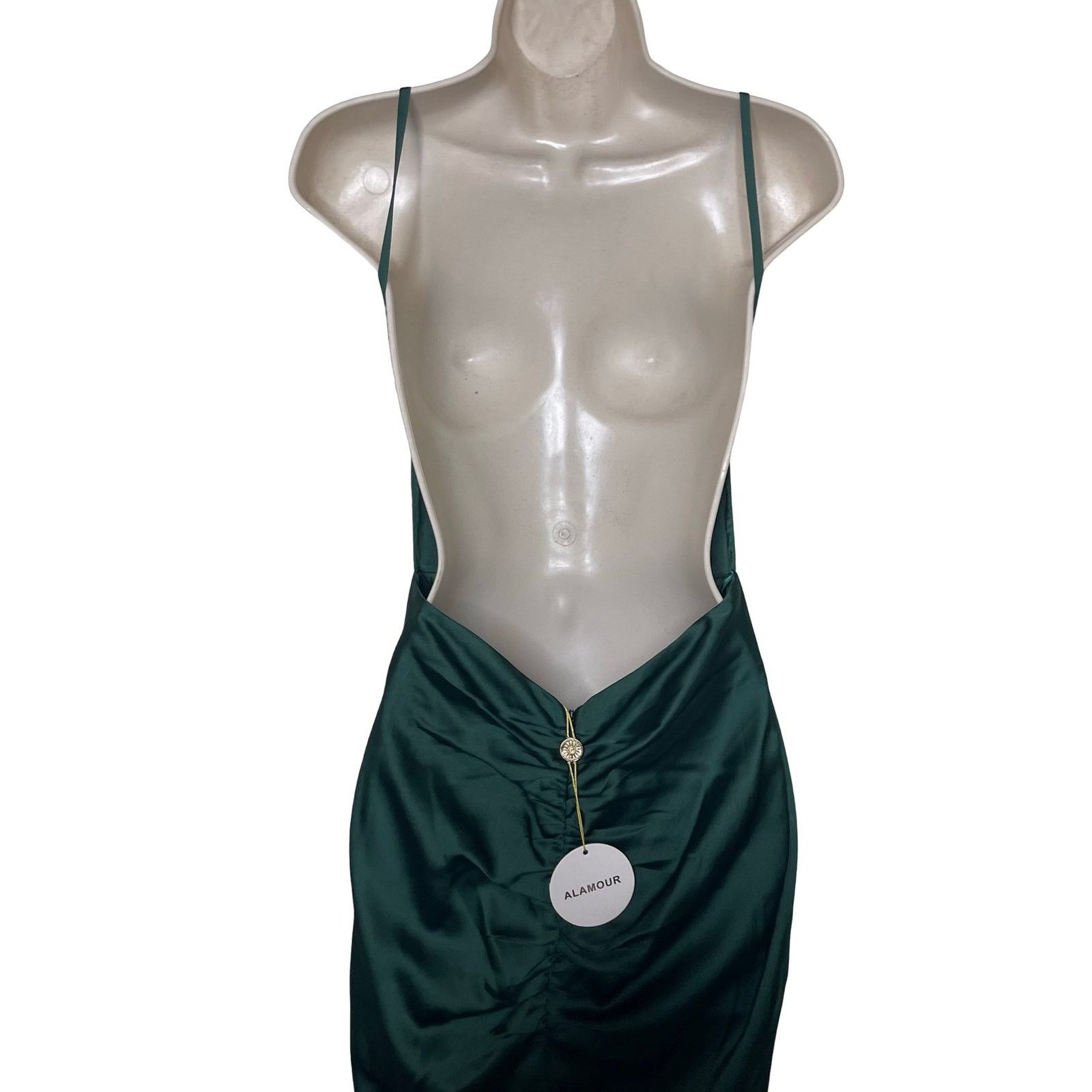 Other New Alamour the label Delara emerald maxi dress with train S Size S / US 4 / IT 40 - 10 Thumbnail