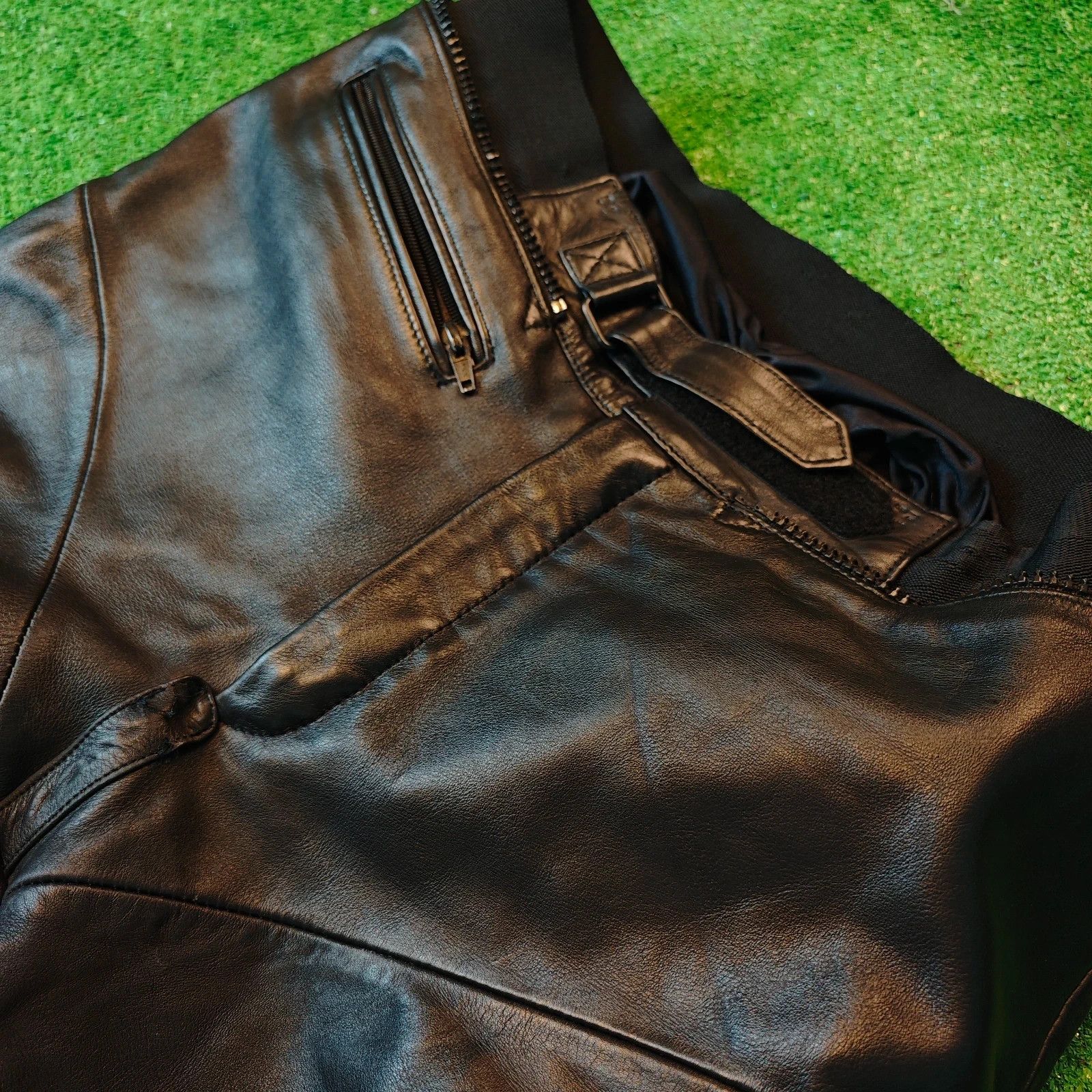 Other Ixs Leather Pants Mens 34 black moto rider bike 90s Size US 34 / EU 50 - 8 Thumbnail