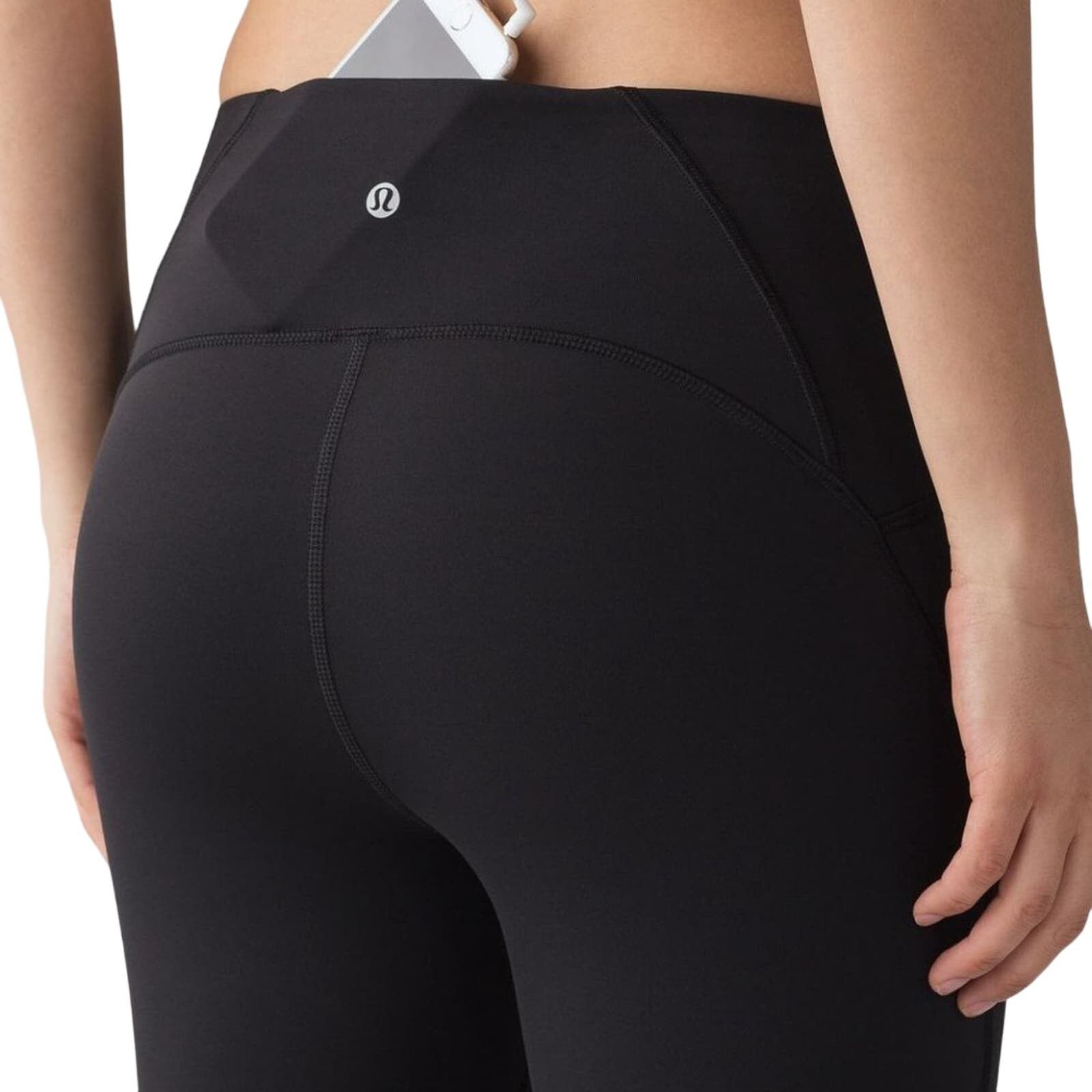 Lululemon LULULEMON Women's Black Train Times Crop Leggings 17" Sz 4 Size 27" / US 4 / IT 40 - 2 Thumbnail