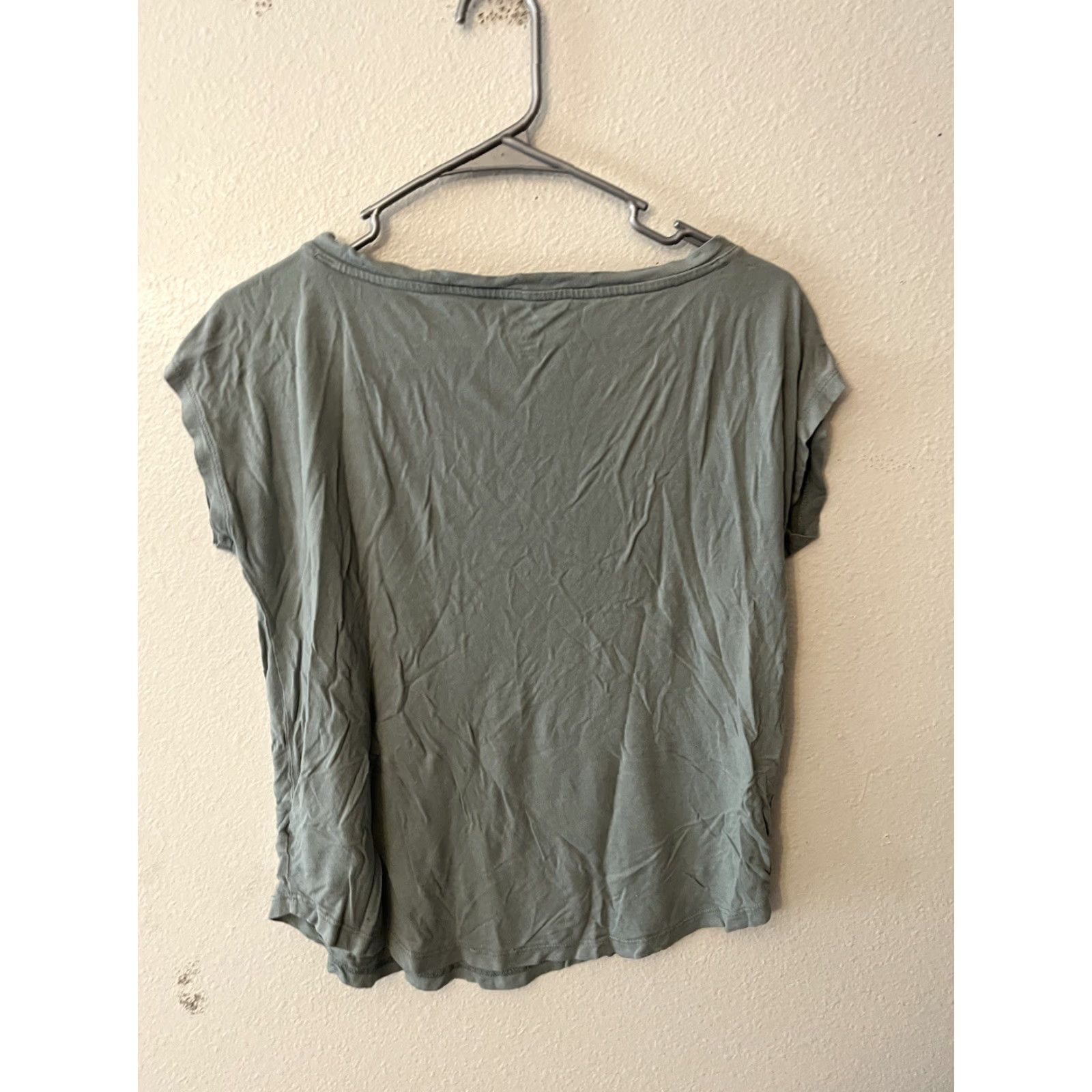 Gap Gap Women T-Shirt XS Gray Short Sleeve Crew Neck Relaxed Fit Tunic Style Shirt Size XS / US 0-2 / IT 36-38 - 2 Thumbnail