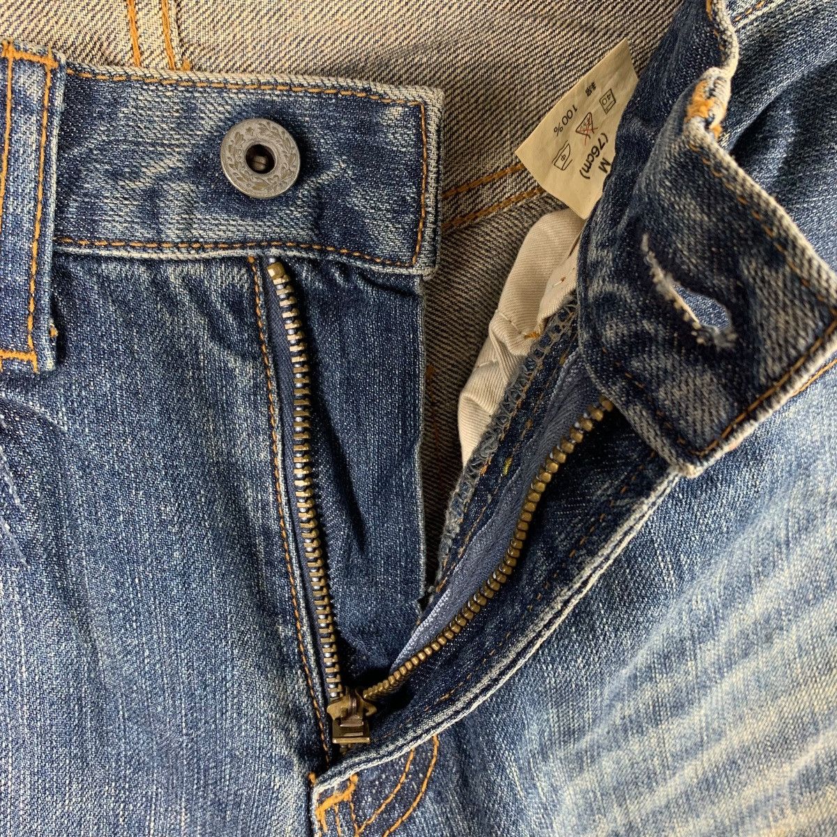 If Six Was Nine × Japanese Brand JAPANESEBRAND patchwork blue jeans Size US 30 / EU 46 - 13 Thumbnail
