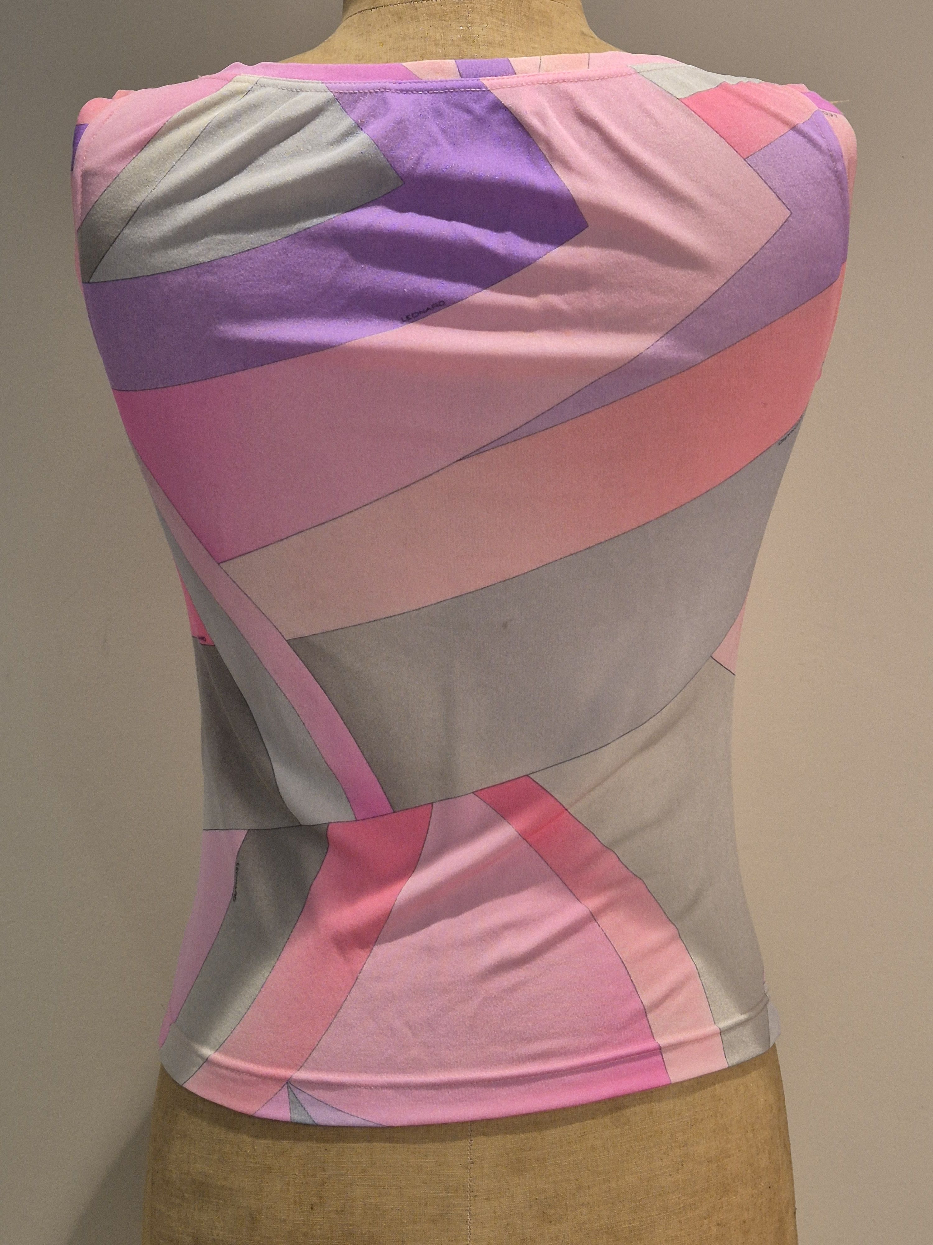 Designer × Leonard Paris Leonard Paris pure knitted silk tank top, vintage Size XS / US 0-2 / IT 36-38 - 4 Thumbnail