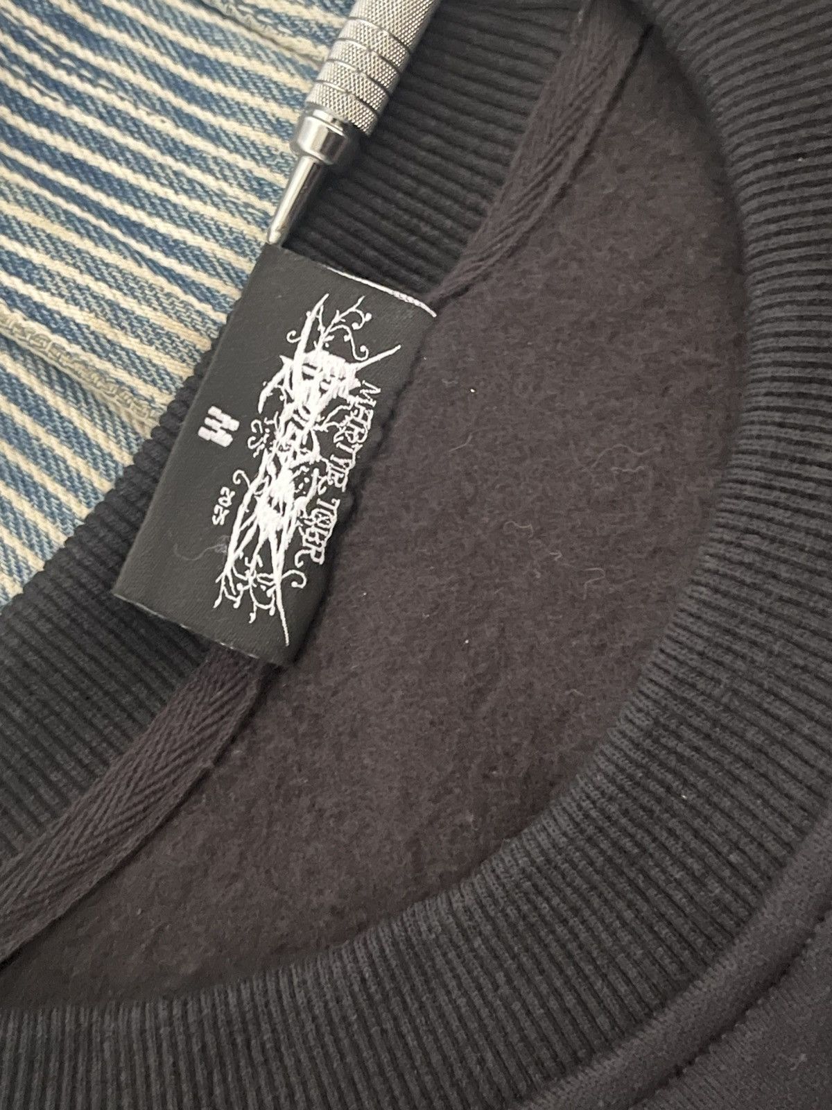 Drain Gang × Sad Boys 1of1Bladee Martyr Tour Rhinestone Crewneck (UPSIDE DOWN TAG) Size US M / EU 48-50 / 2 - 7 Thumbnail