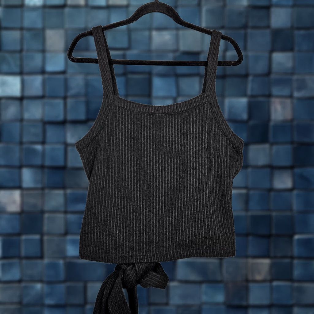 Madewell Madewell Tank Top Women Black Size M Sleeveless Cotton Blend Polyester Regular Short Sleeve Tank is not applicable Size M / US 6-8 / IT 42-44 - 1 Thumbnail