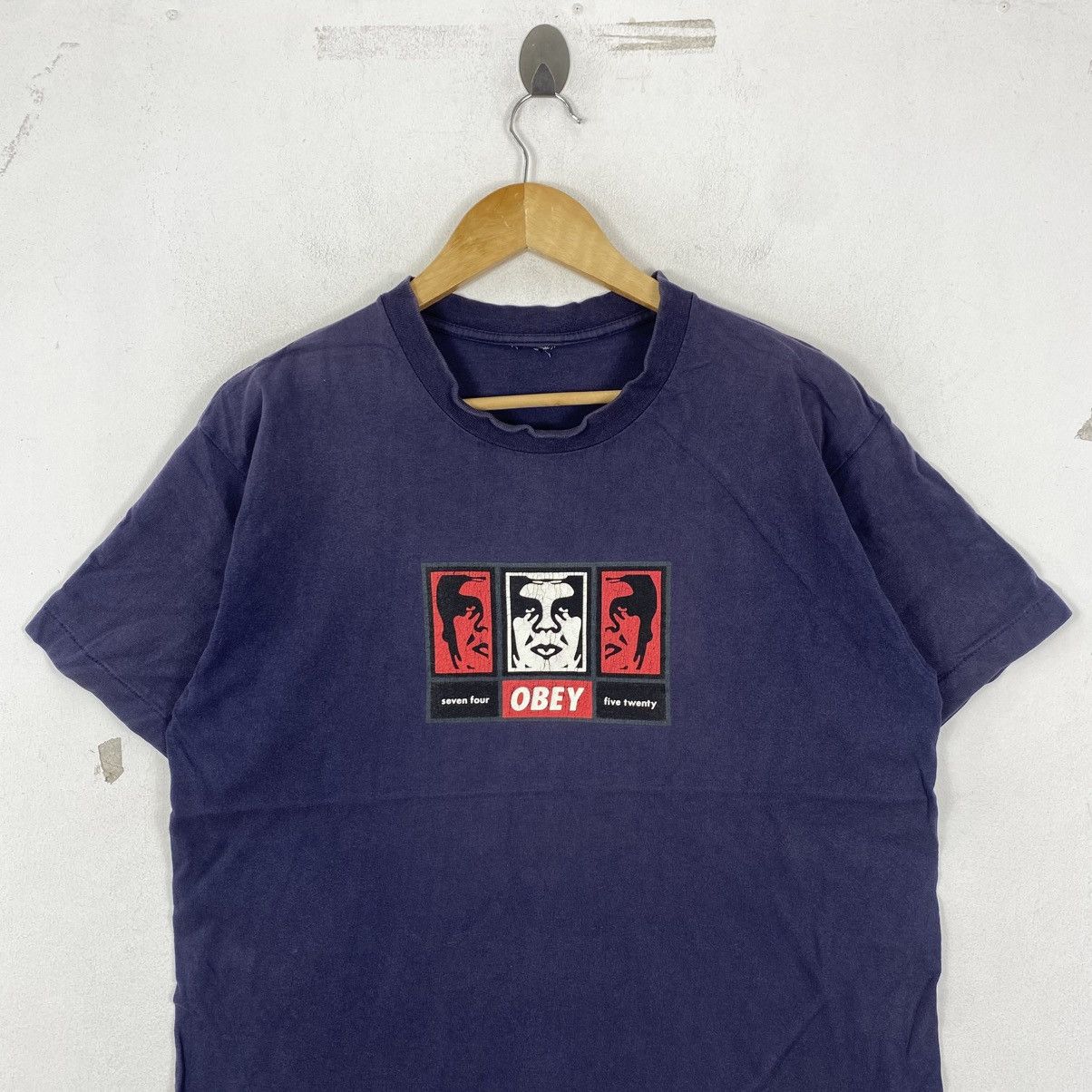 Obey Vintage Obey Andre The Giant T-Shirt Y2K Distressed Faded Size US M / EU 48-50 / 2 - 3 Thumbnail