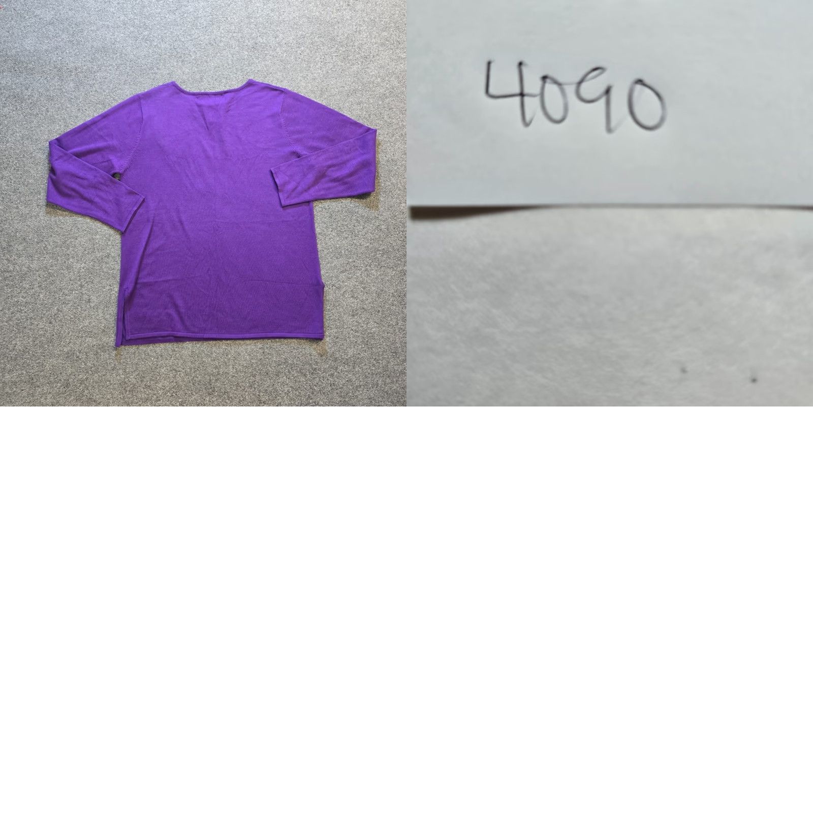 Bob Mackie Bob Mackie Sweater Womens Size Medium Purple Embroidered Bow Pearls Knit Casual Size M / US 6-8 / IT 42-44 - 8 Thumbnail