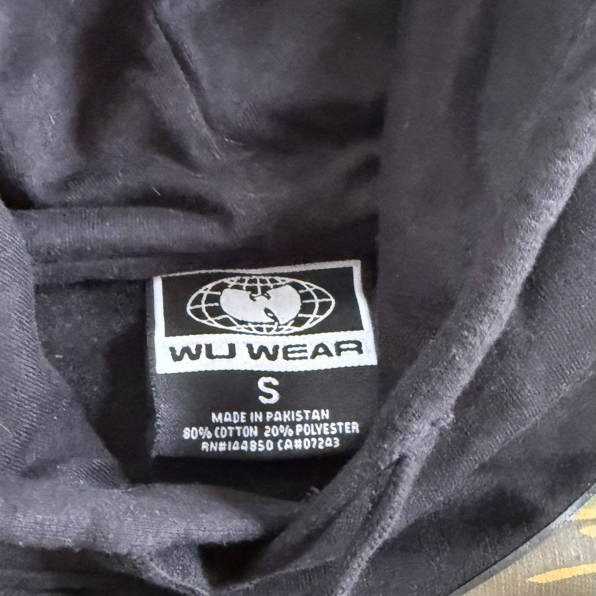 Wu-Tang Clan 🔴Wu-Wear Hoodie Size Small Wu-Tang Black Camo Sweater Size US S / EU 44-46 / 1 - 3 Thumbnail