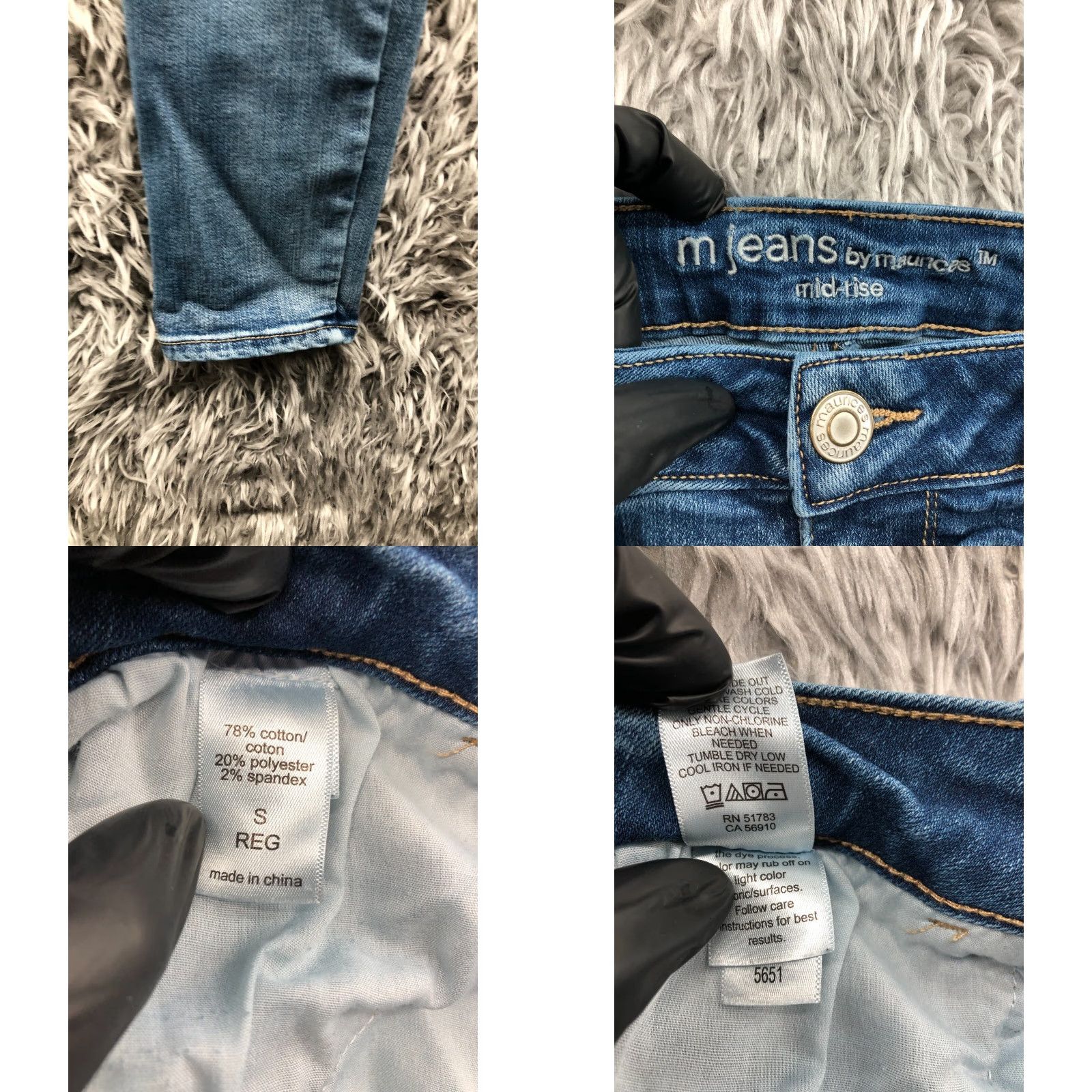 Vintage Maurices M Jeans Skinny Size S Womens Low Rise Medium Wash Blue Denim Size 28" / US 6 / IT 42 - 8 Thumbnail