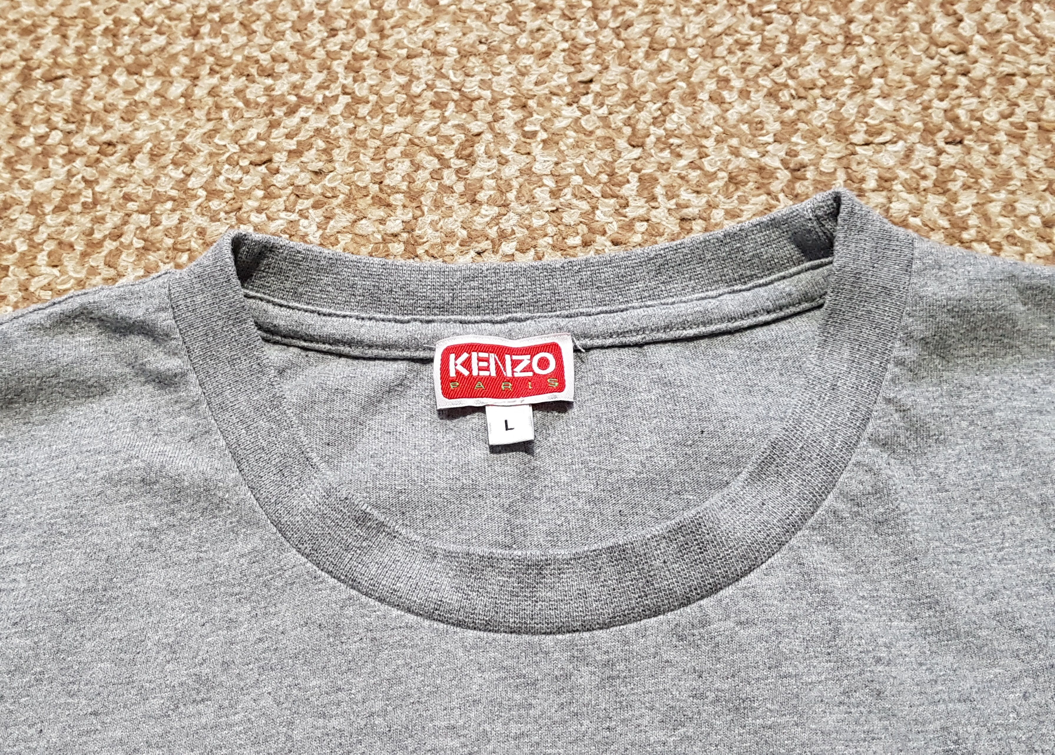 Kenzo Kenzo Paris Men's Grey Cotton T-Shirt Tee Big Logo sz L Size US L / EU 52-54 / 3 - 5 Thumbnail