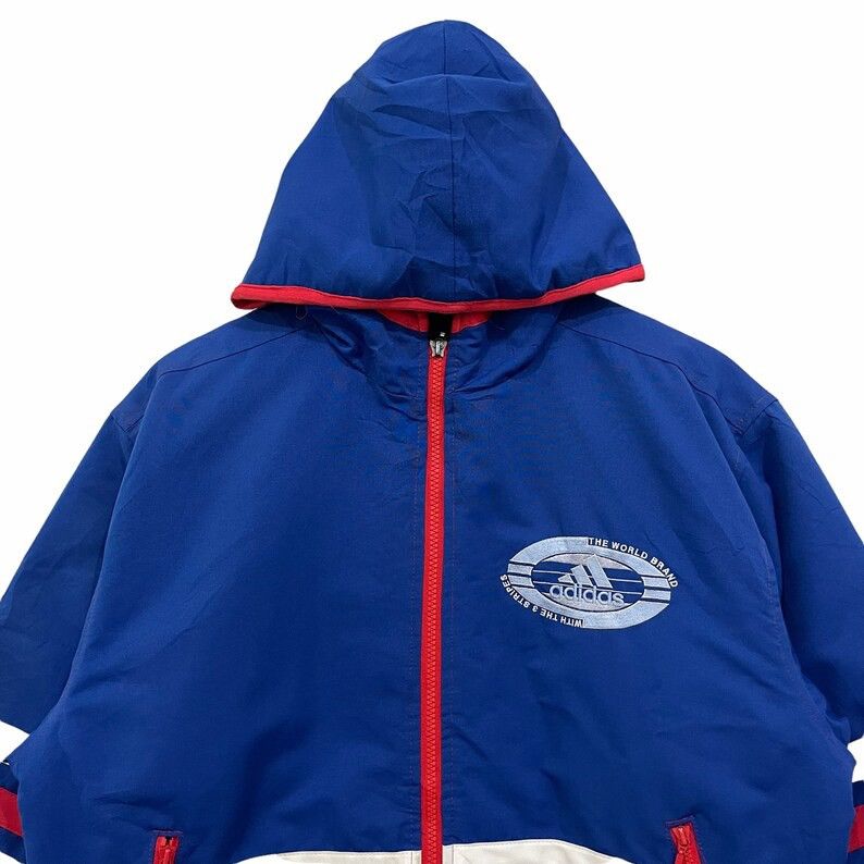 Adidas × Vintage Vintage Adidas Bomber Hoodie Jacket Size US M / EU 48-50 / 2 - 3 Thumbnail
