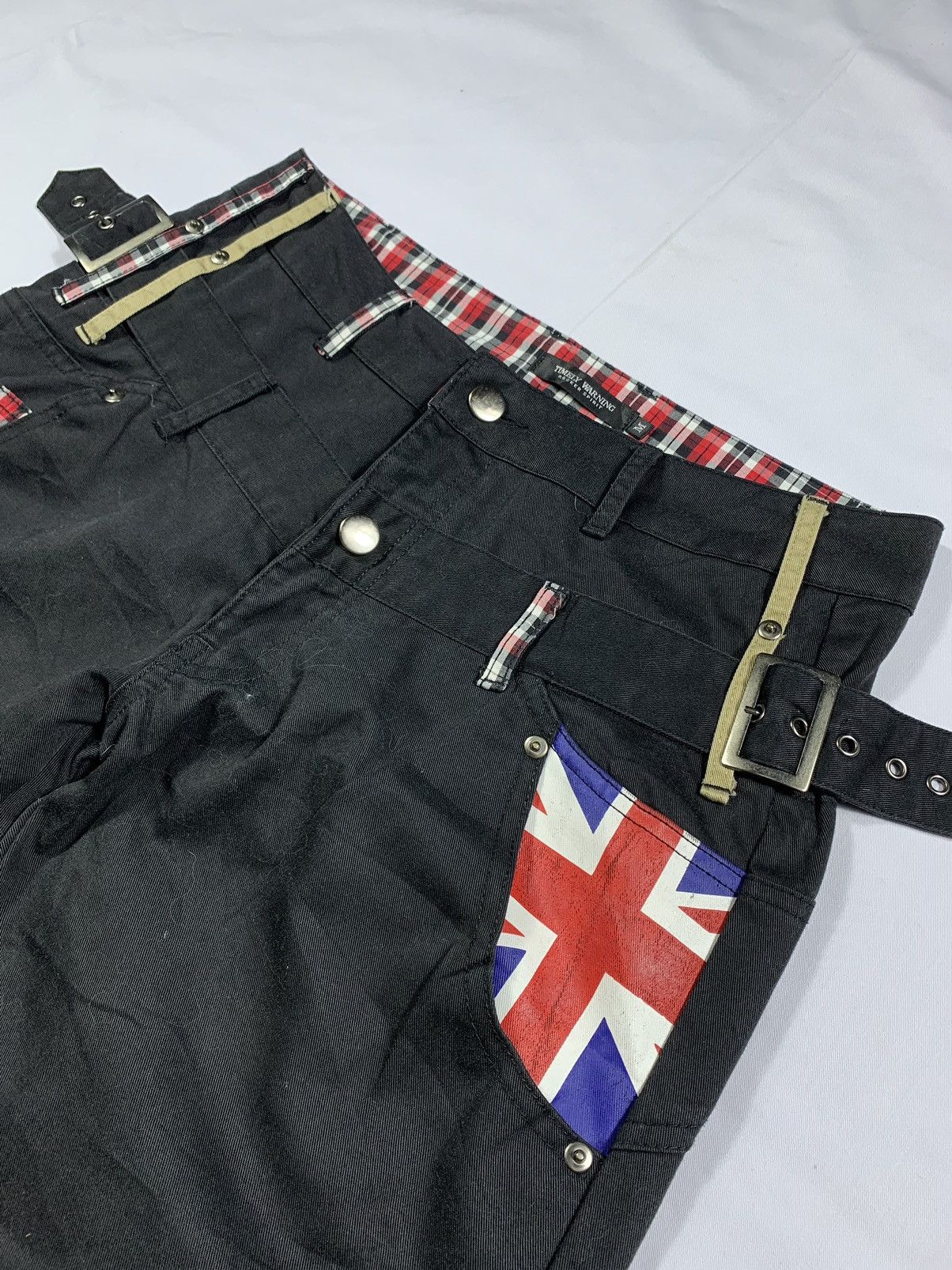 Tornado Mart British Punk doublewaist Timely Warning Gothic Punk style Size US 31 - 4 Thumbnail