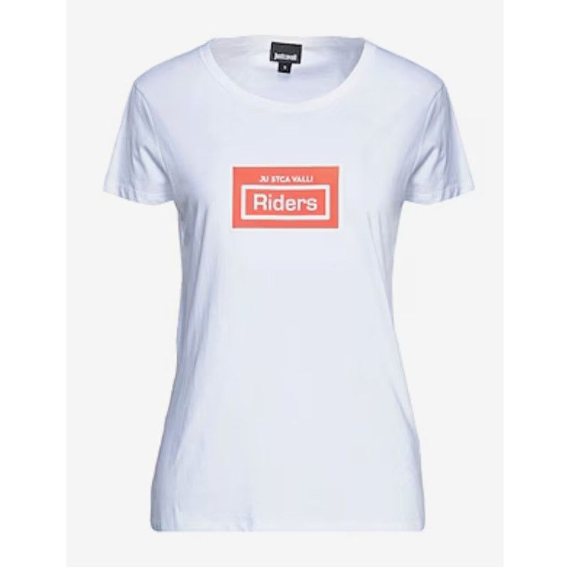 Just Cavalli Just Cavalli Riders print short sleeve T shirt white XL Size XL / US 12-14 / IT 48-50 - 1 Thumbnail