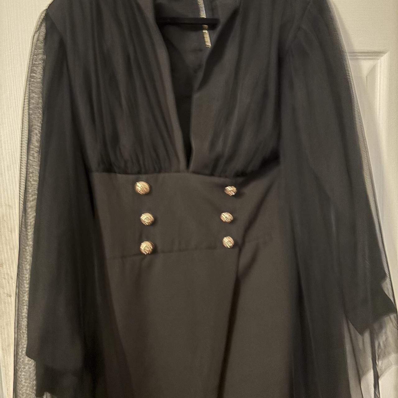 Fashion Nova Blazer Dress with Mesh Sleeves Size M / US 6-8 / IT 42-44 - 2 Thumbnail
