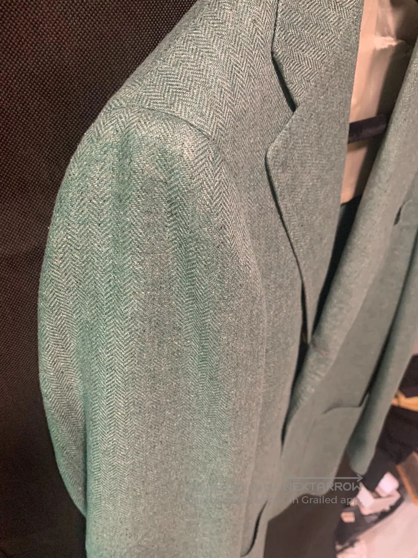 Ring Jacket elegant light green silk suit jacket. Size US M / EU 48-50 / 2 - 2 Thumbnail