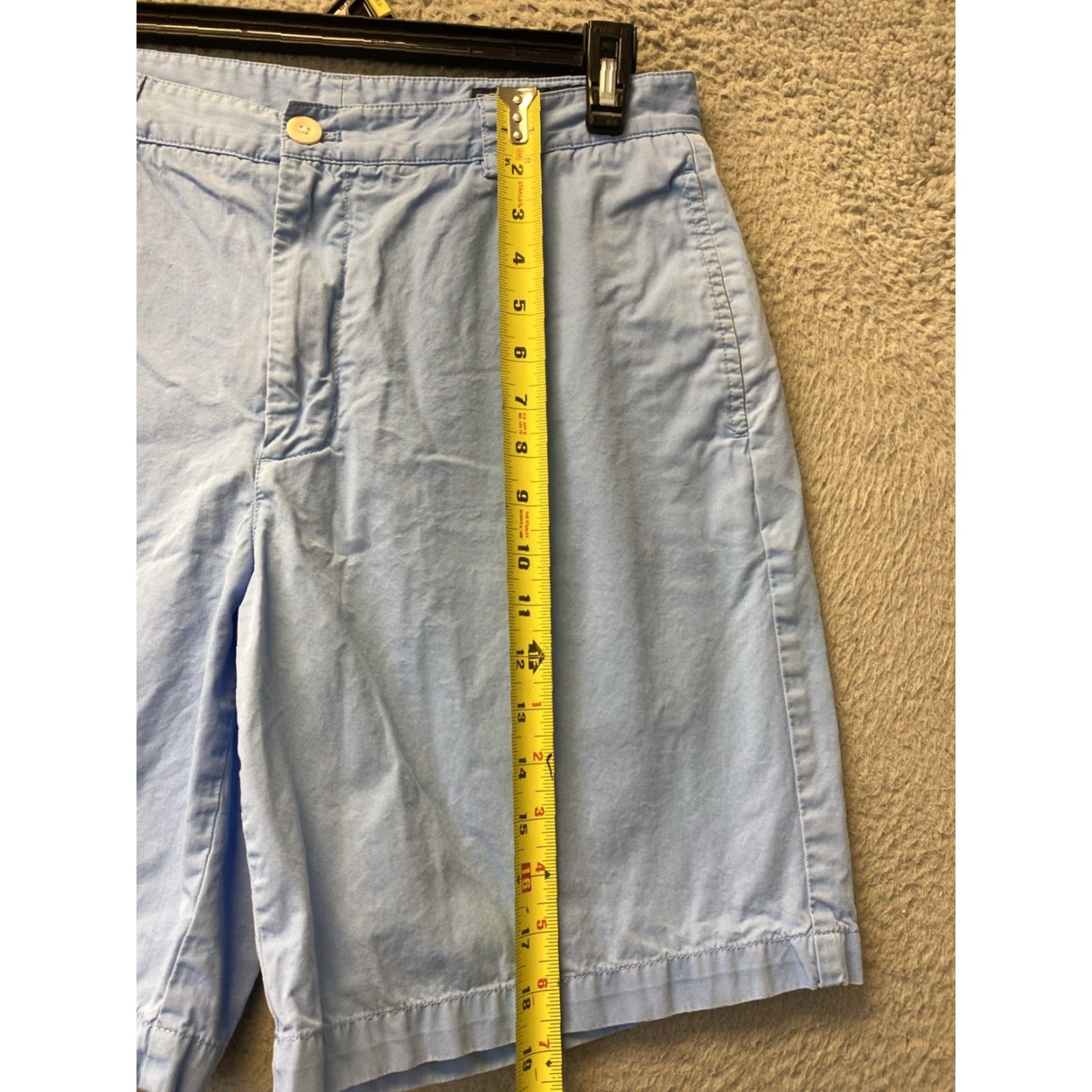 Vineyard Vines VINEYARD VINES On The Go Chino Shorts Mens 34 Blue Solid Golf Travel Size US 34 / EU 50 - 4 Thumbnail
