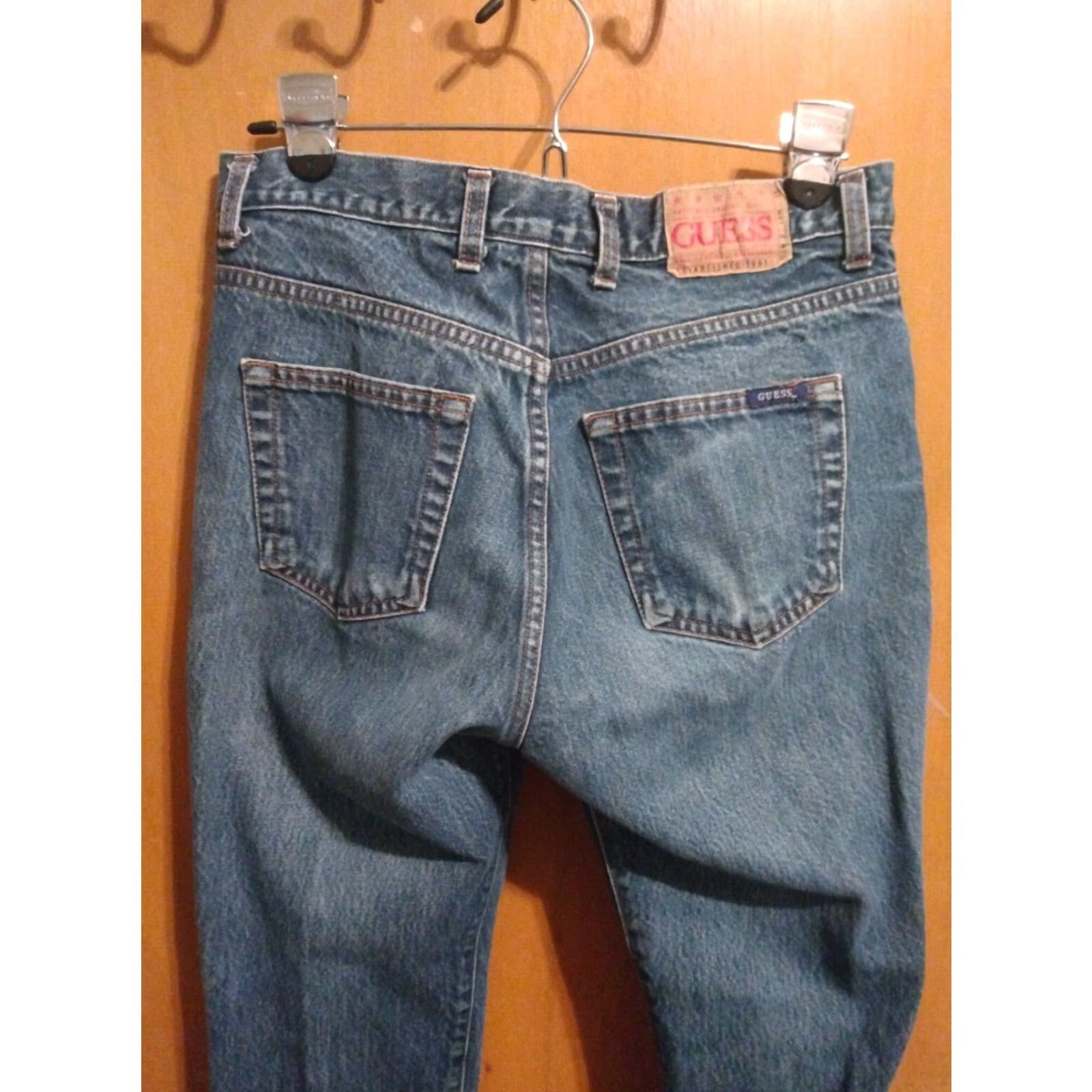 Guess VINTAGE GUESS JEANS Women Bootcut Denim 29 in Waist 27 in Inseam Blue Cotton Size 29" - 6 Thumbnail