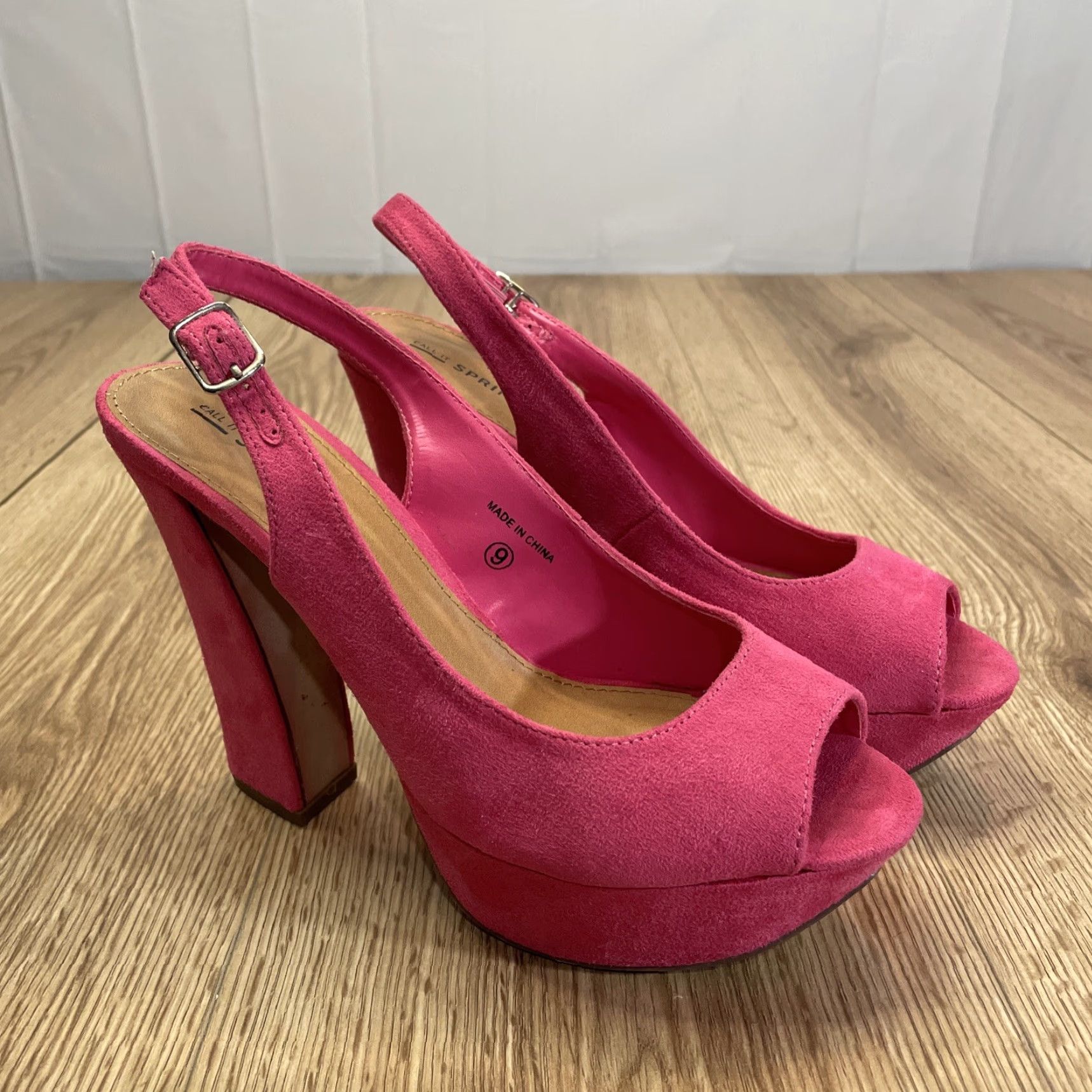 Call It Spring Call It Spring Farabee Size 9 Fuchsia Heel Open Toe Size US 9 / IT 39 - 3 Thumbnail
