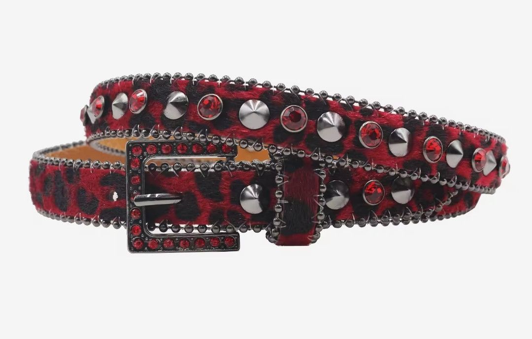Vintage The rhine and the spiky red lux belts Size ONE SIZE - 1 Preview