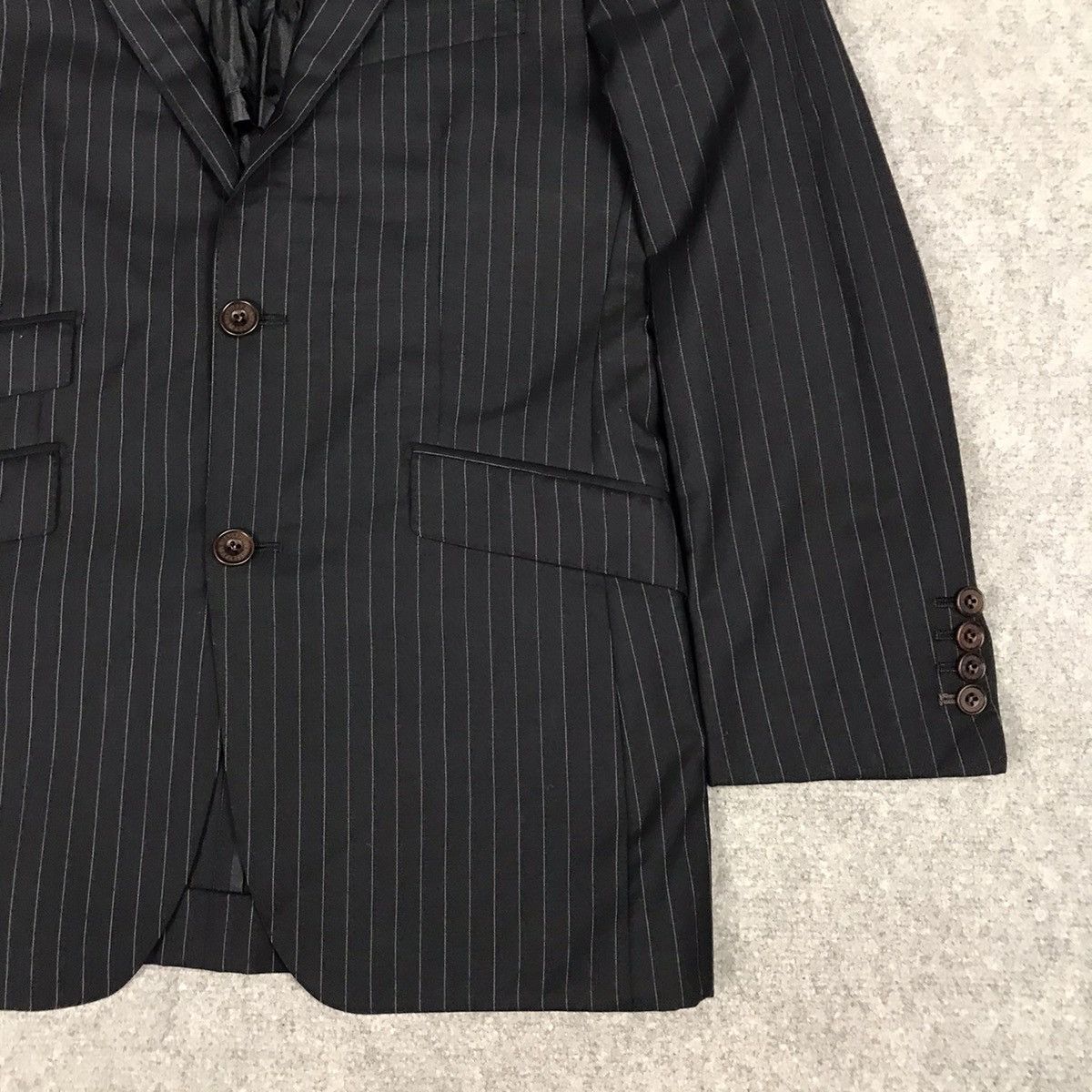 Burberry × Japanese Brand Burberry striped wool Blazer coat jacket Size US M / EU 48-50 / 2 - 3 Thumbnail