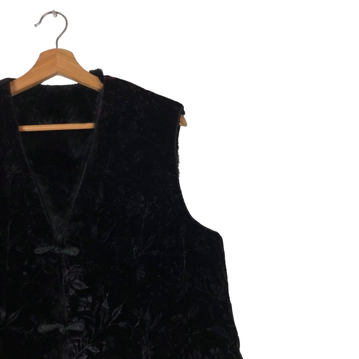 Japanese Brand 🔥Vintage Suede Velvet Vest Flower Full Print Design Size US M / EU 48-50 / 2 - 6 Thumbnail