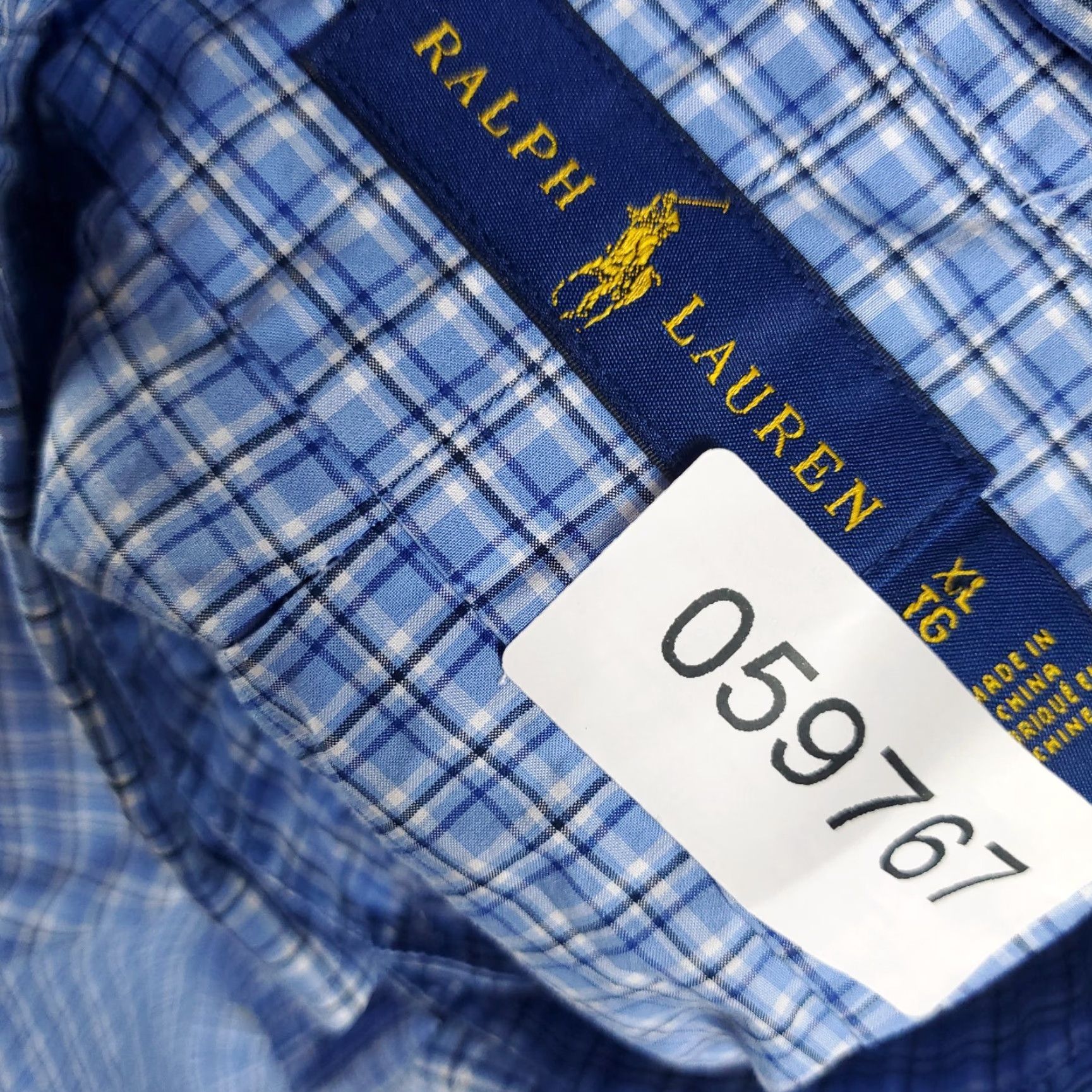 Ralph Lauren Ralph Lauren Shirt Men XL Blue Plaid Button-Up Long Sleeve Casual Button-Front Polo Pony Classic American Preppy wide fit Mens Size US XL / EU 56 / 4 - 8 Thumbnail