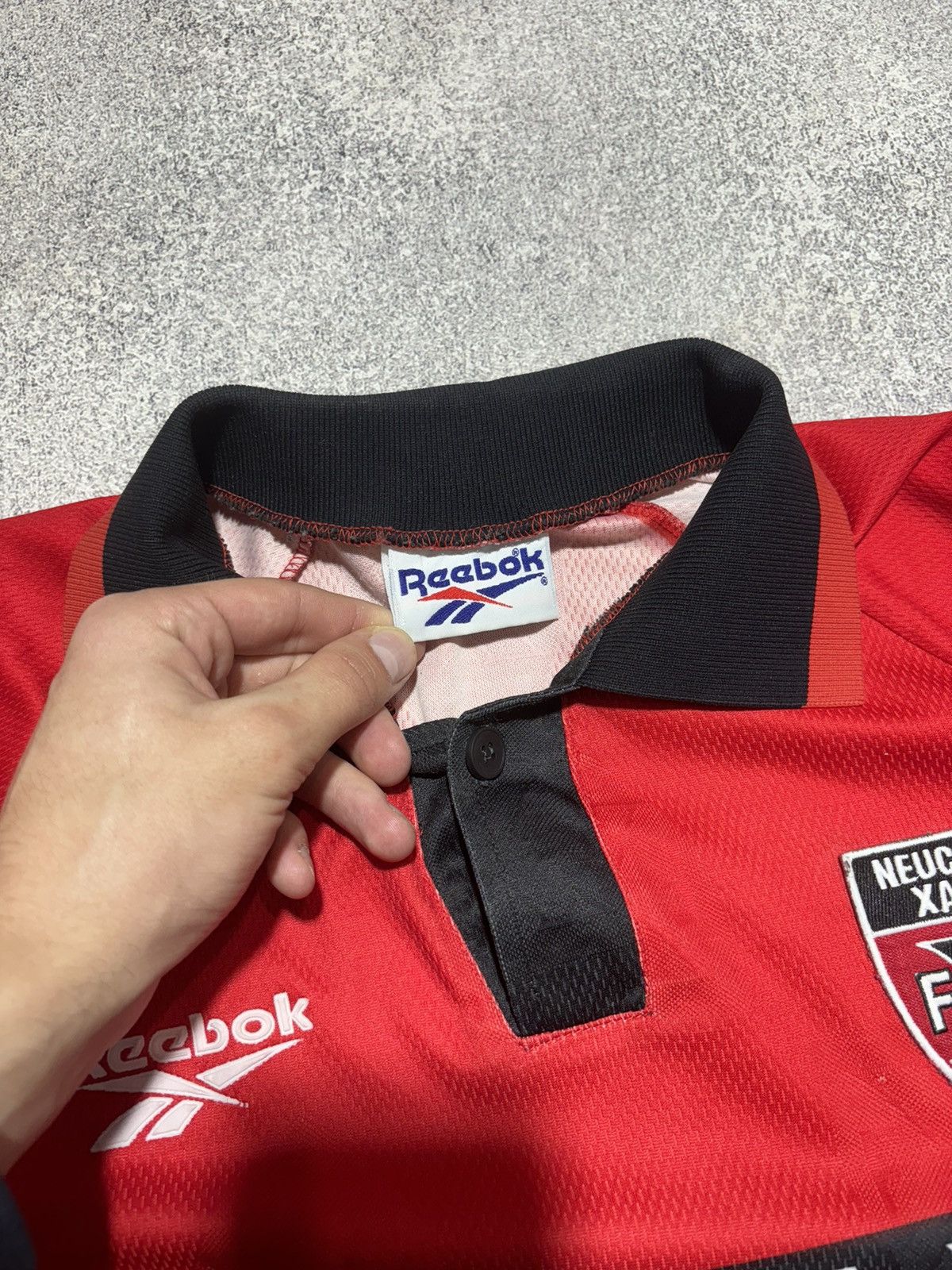 Reebok Neuchatel Xamax 1993 1994 Reebok Home Football Soccer Jersey Size US L / EU 52-54 / 3 - 8 Thumbnail