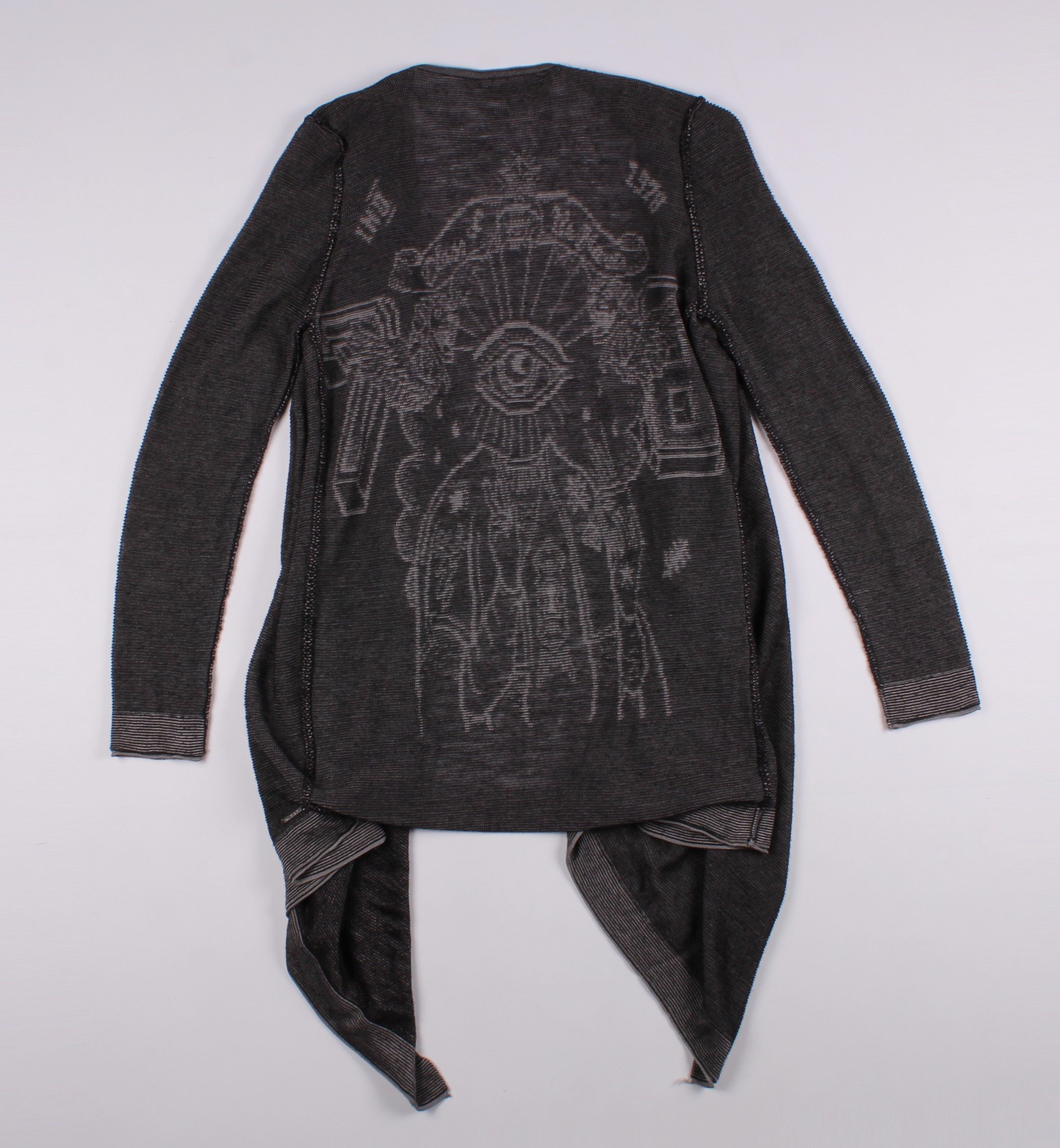 Diesel Diesel Avant Garde Grunge Gray Long Sleeve Cardigan Size S / US 4 / IT 40 - 8 Thumbnail