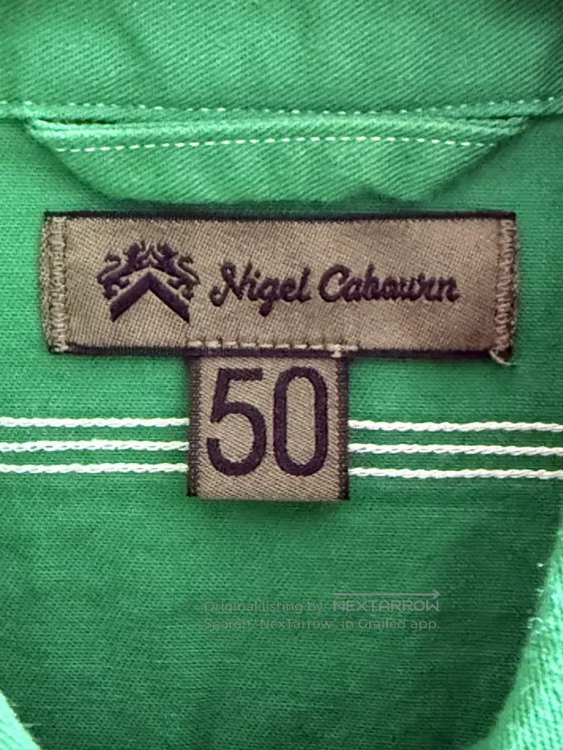 Nigel Cabourn Nigel Cabourn Military Style Long Sleeve Shirt Green Size US M / EU 48-50 / 2 - 8 Thumbnail