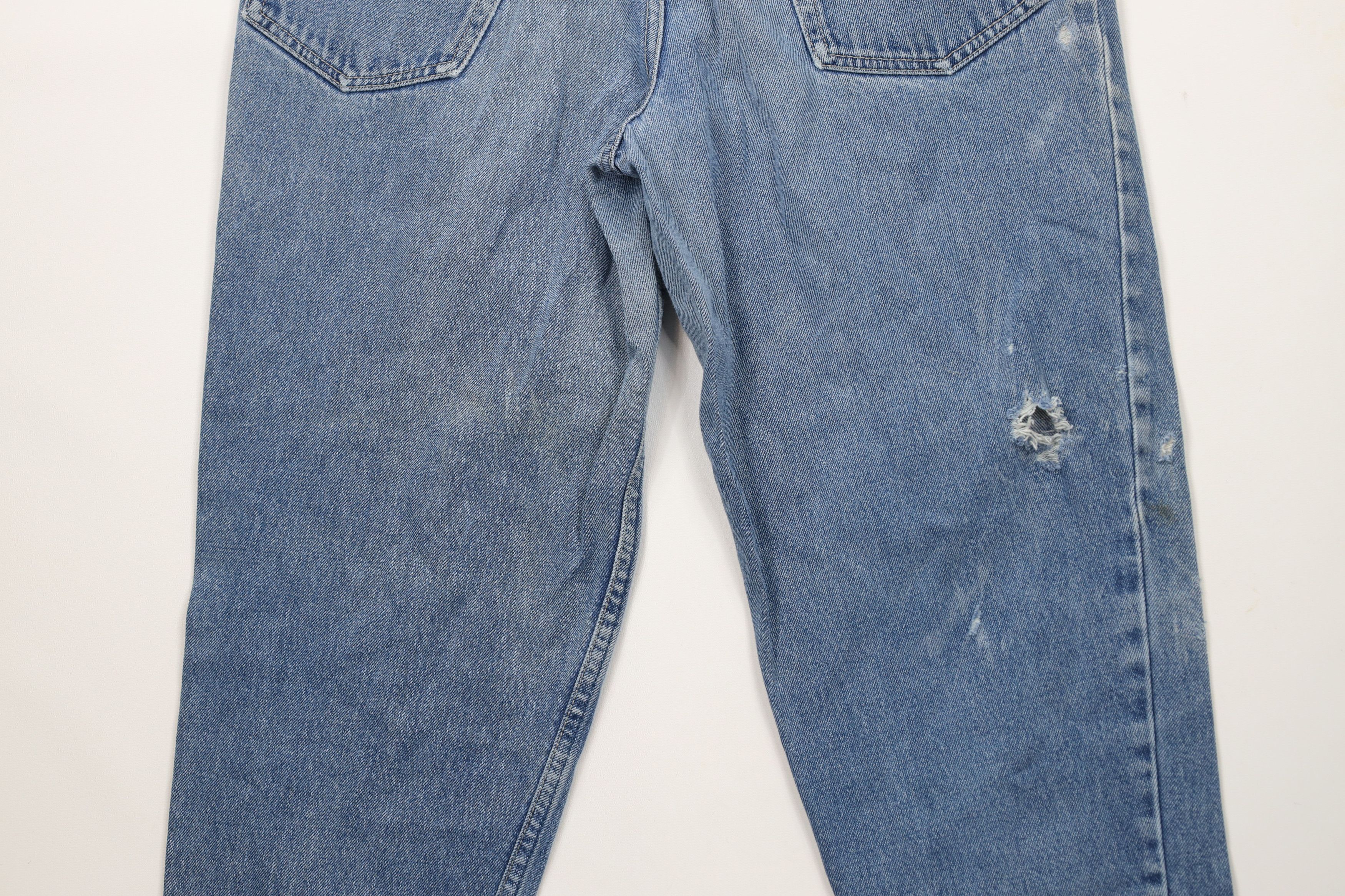 Vintage Vintage 90s Streetwear Tapered Leg Denim Jeans Blue Size 32" / US 10 / IT 46 - 13 Thumbnail