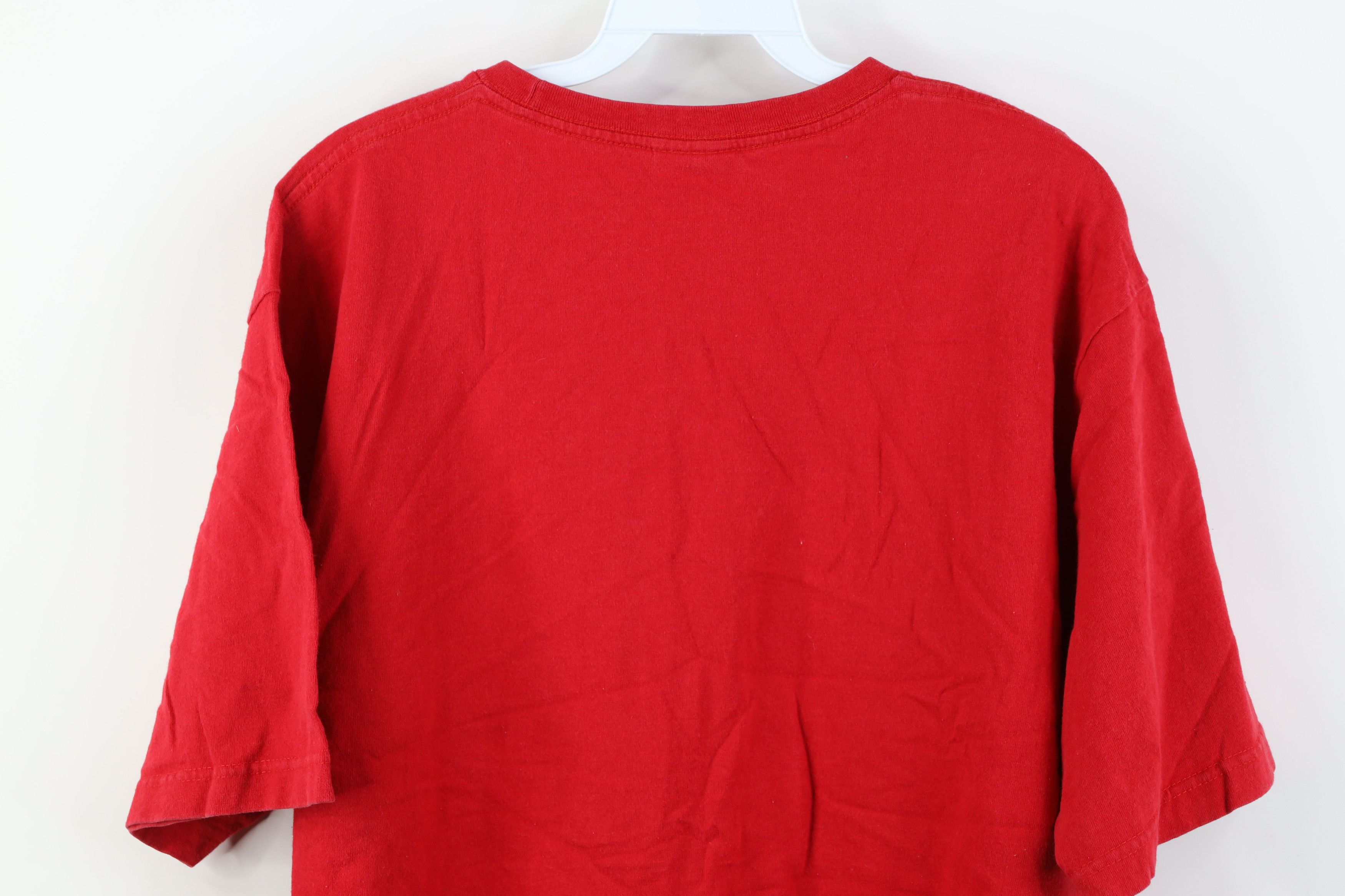 Ralph Lauren Vintage 90s Chaps Ralph Lauren Spell Out Crest T-Shirt Red Size US L / EU 52-54 / 3 - 11 Thumbnail