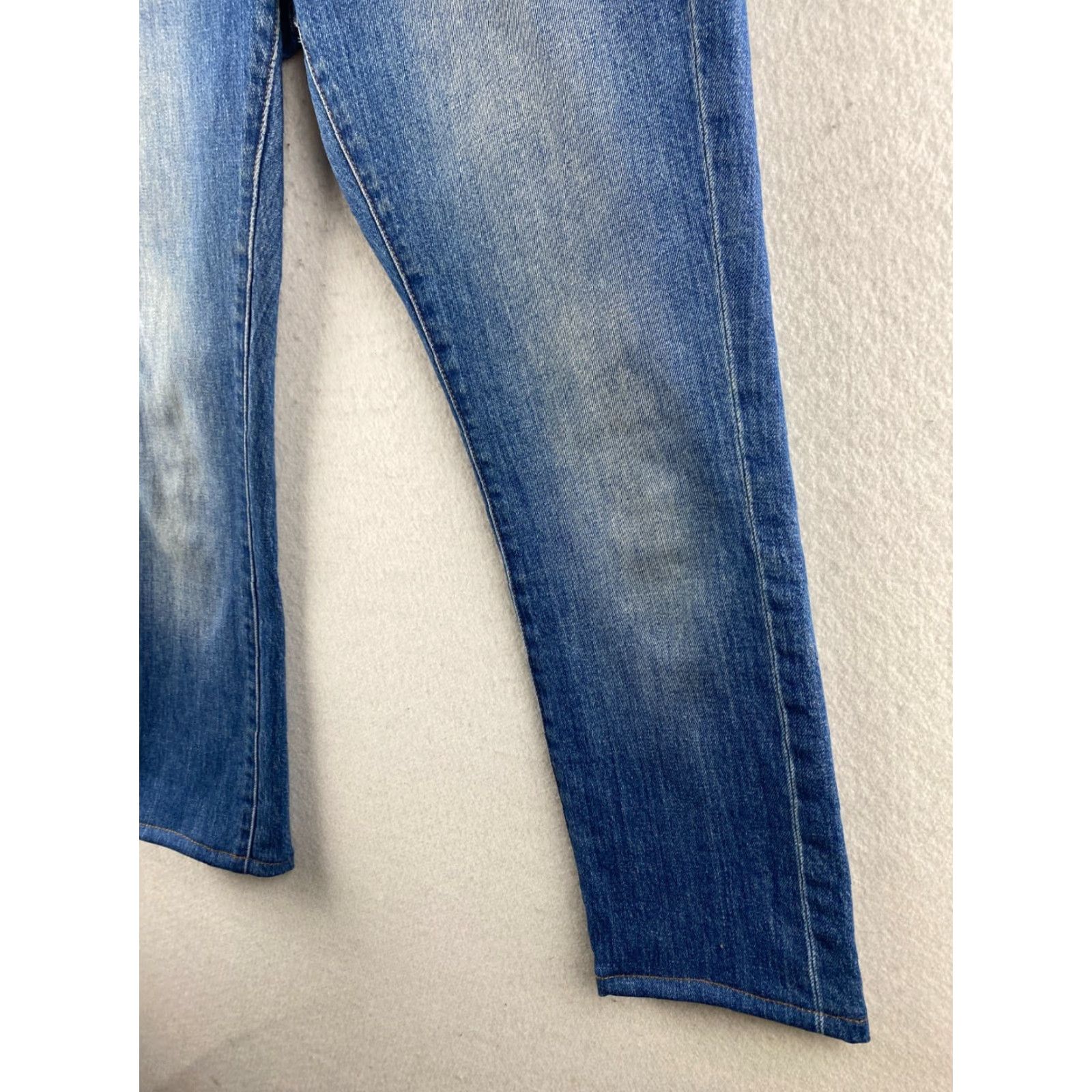 Madewell Madewell Jeans Womens 24 Blue The Slim Boyjean Stretch Distressed Denim 28 x 25 Size 42" / US 20 - 5 Thumbnail