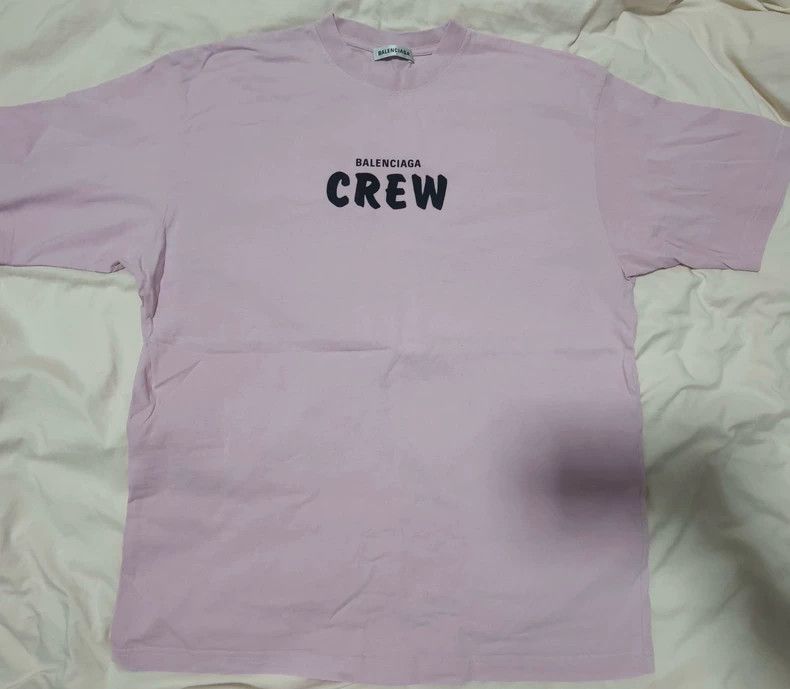 Balenciaga Balenciaga Pink Crew Short Sleeve Tee - dmc Size US M / EU 48-50 / 2 - 1 Thumbnail