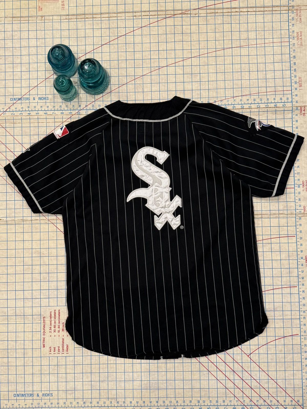 Starter Vintage Starter Chicago White Sox Pinstriped Baseball Jersey Size US L / EU 52-54 / 3 - 11 Thumbnail