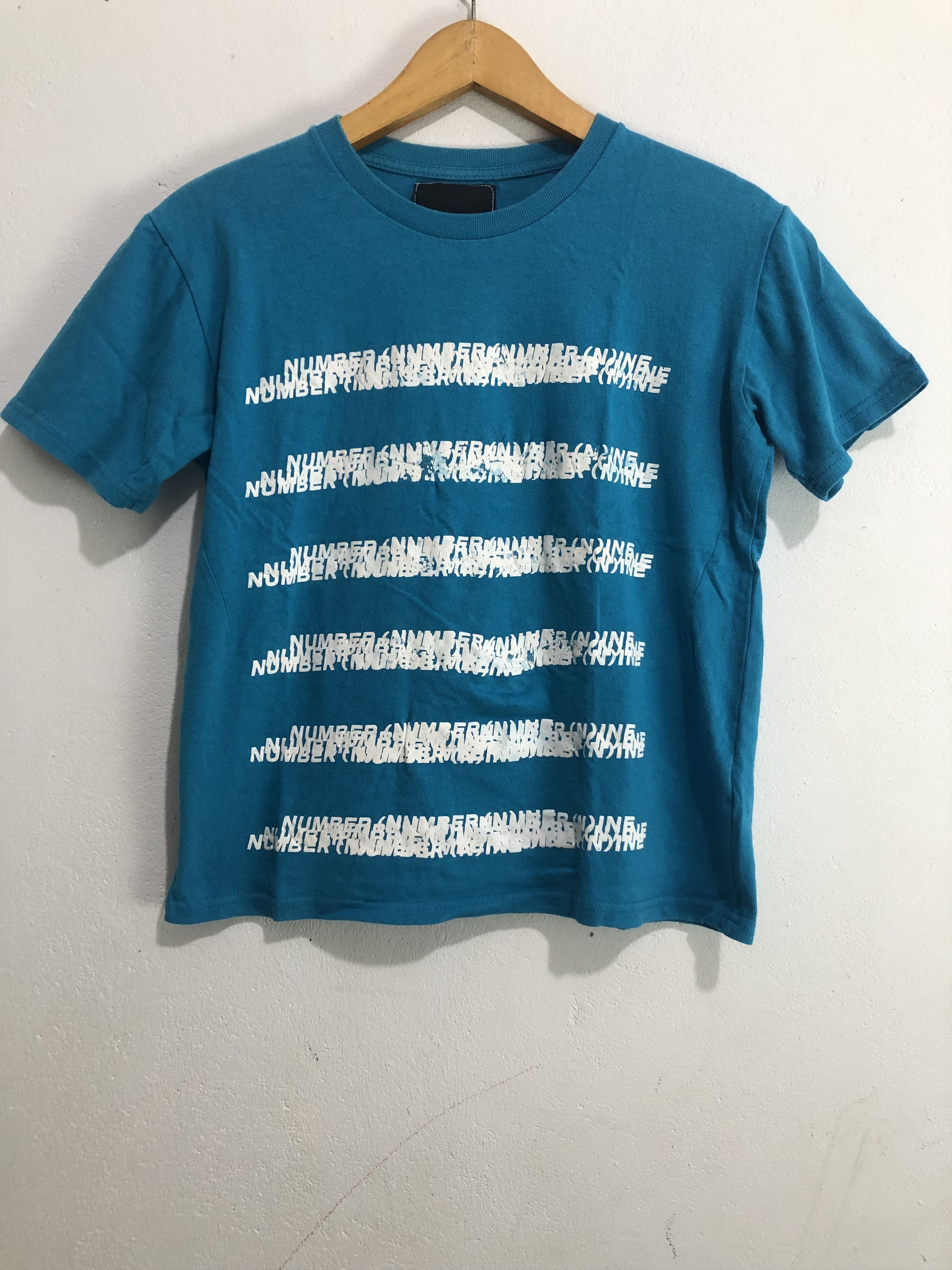 Number (N)ine Japanese Number Nine Logo Stripe Tshirt Tee Size US M / EU 48-50 / 2 - 1 Thumbnail