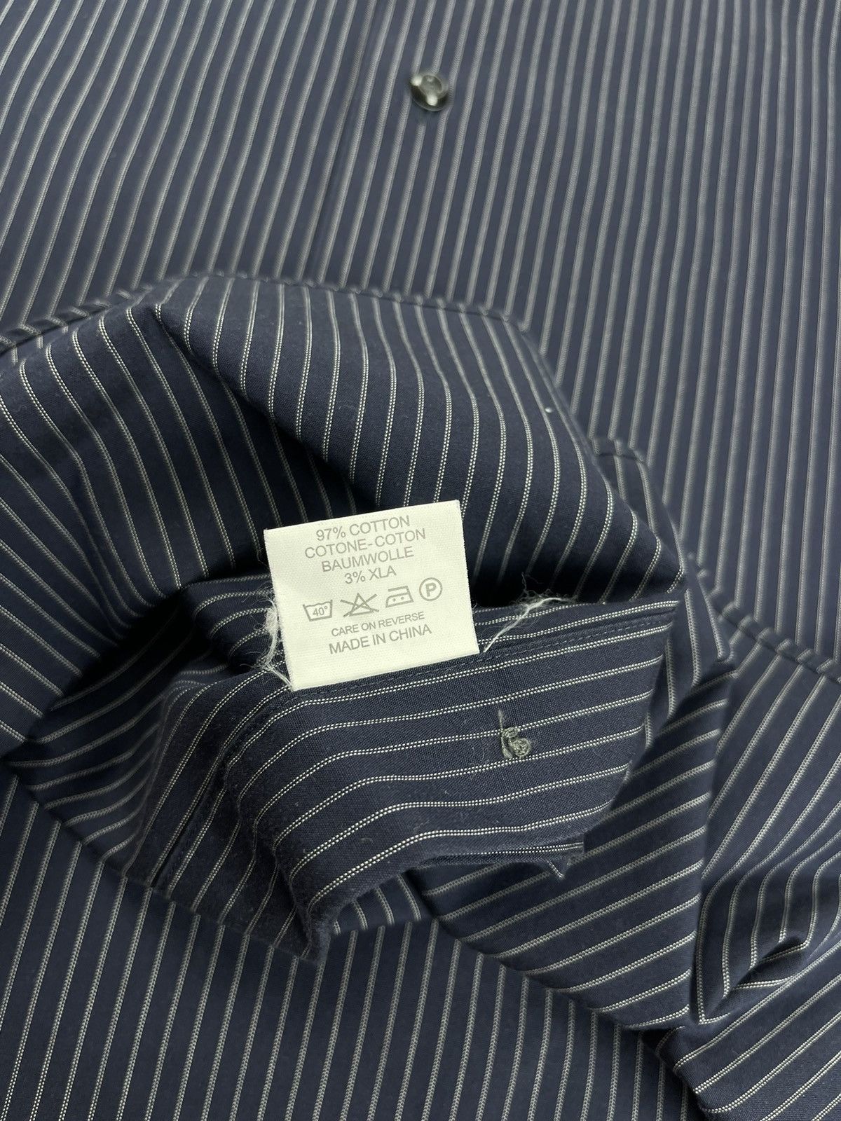 Boggi Boggi Milano Long Sleeve Striped Shirt Size 40 15 3/4 Size US L / EU 52-54 / 3 - 6 Thumbnail