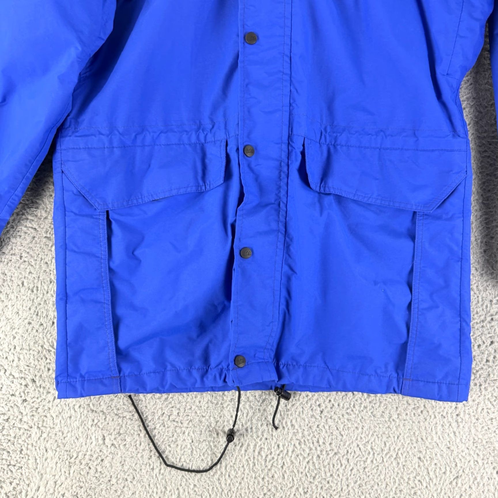 Vintage REI Gore-Tex Rain Jacket Mens Medium Blue Vintage Long Sleeve Hood Snap Button Jacket Size US M / EU 48-50 / 2 - 7 Thumbnail