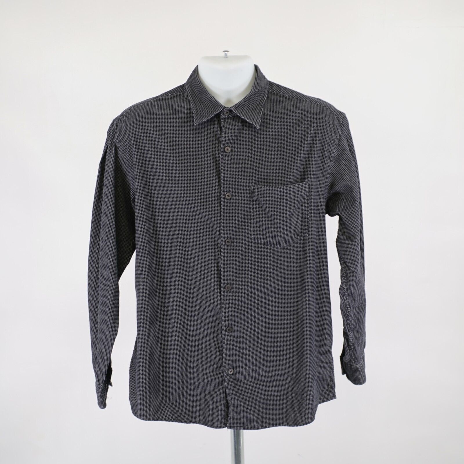 Perry Ellis Perry Ellis Gray Black Velvet Houndstooth Medium Pocket Coll Size US M / EU 48-50 / 2 - 5 Thumbnail