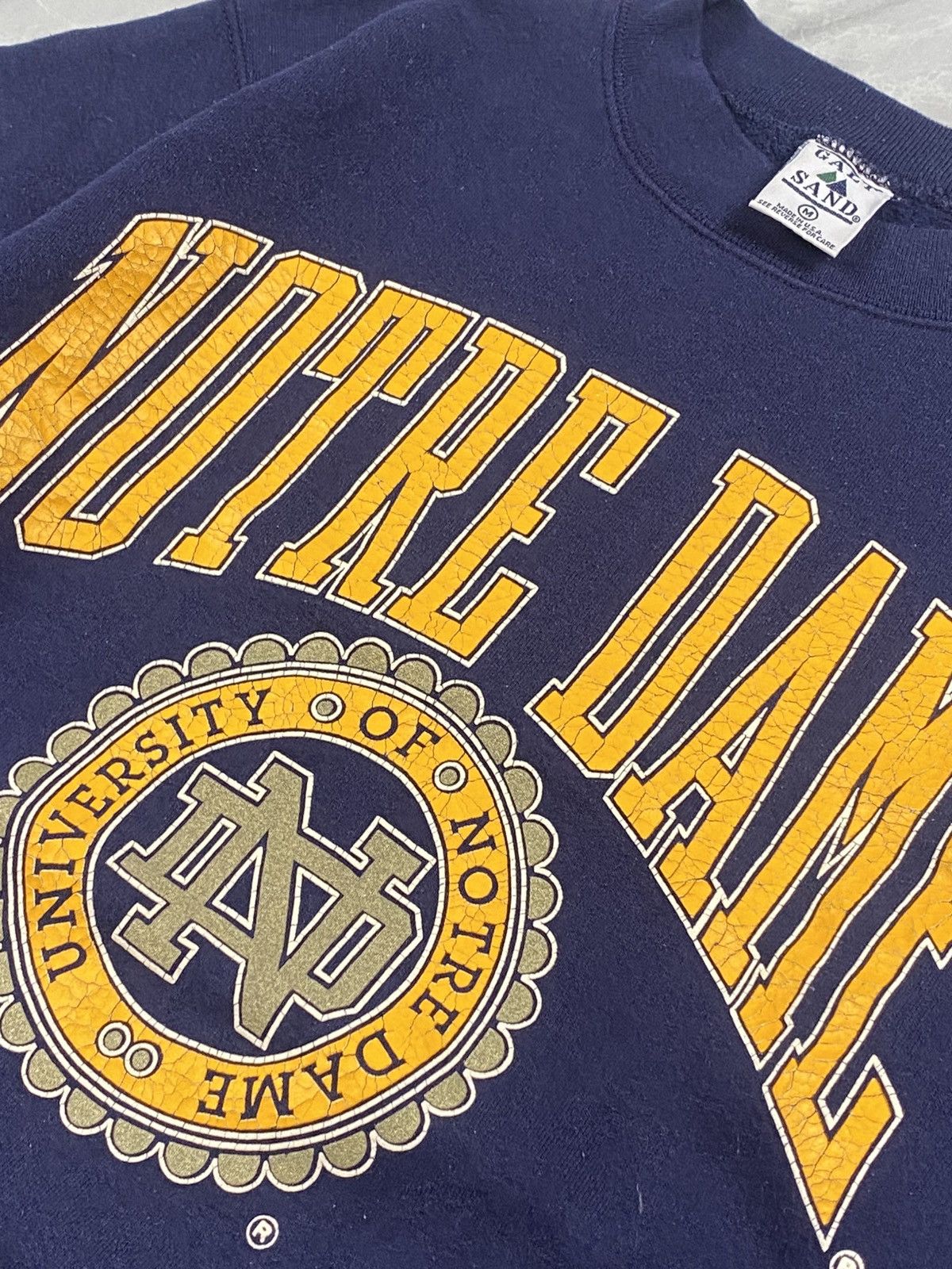 Collegium Rare Vintage 90s Notre Dame University Crewneck Size US S / EU 44-46 / 1 - 4 Thumbnail