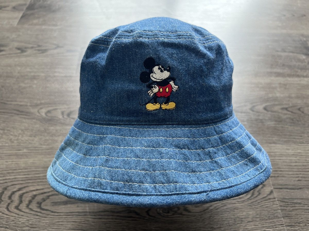 Disney × Mickey Mouse × Vintage Mickey Mouse Denim Bucket Hat Size ONE SIZE - 2 Thumbnail