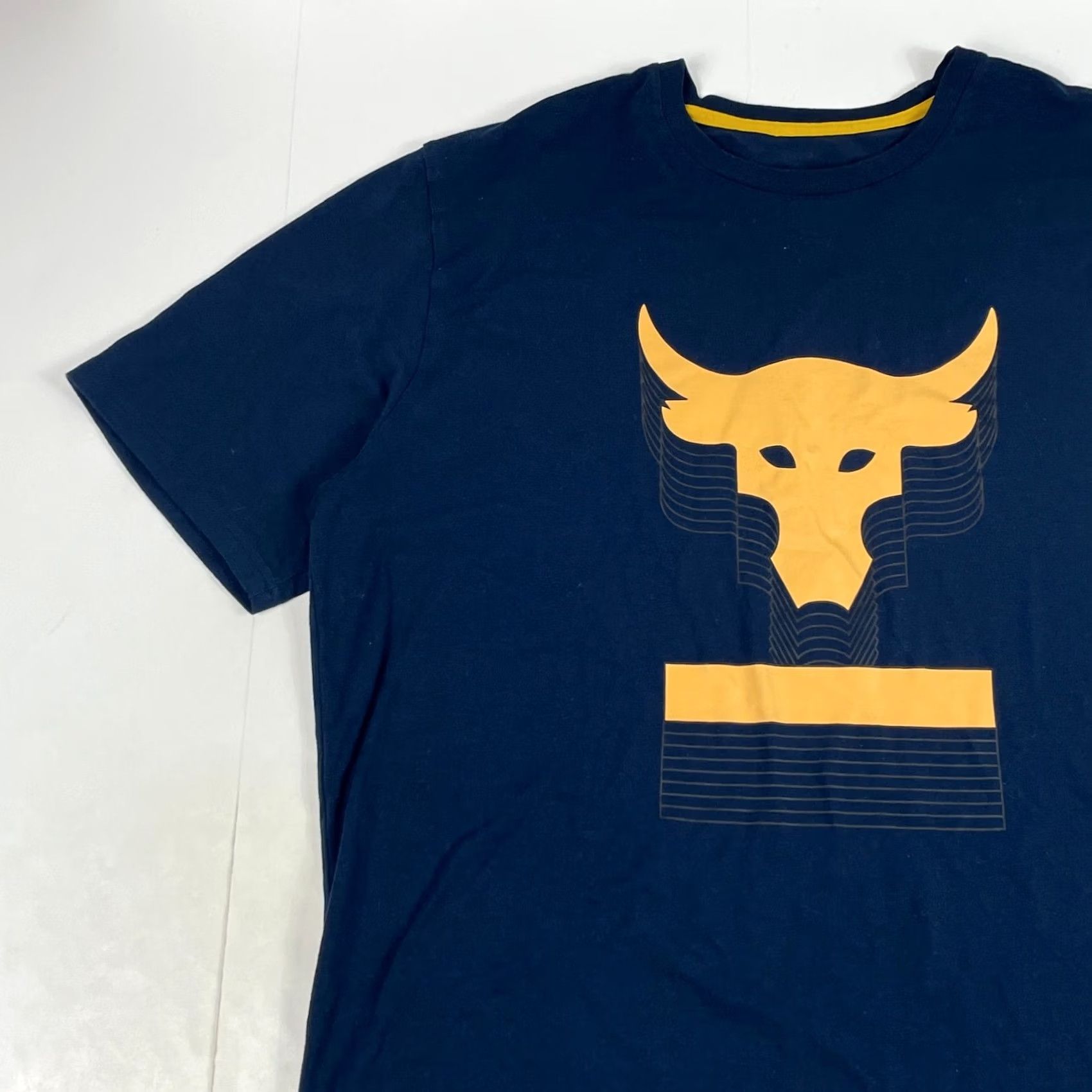 Under Armour Under Armour Shirt - Mens Large Blue Project Rock HeatGear Short Sleeve Size US L / EU 52-54 / 3 - 2 Thumbnail