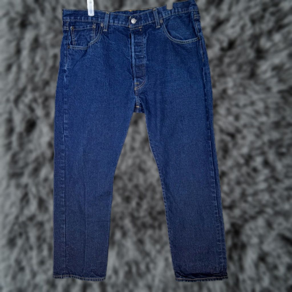 American Eagle Outfitters Levi’s 501 Men’s Jeans Blue Denim Straight Leg Button Fly 38x29 Jeans Men Size US 34 / EU 50 - 1 Thumbnail