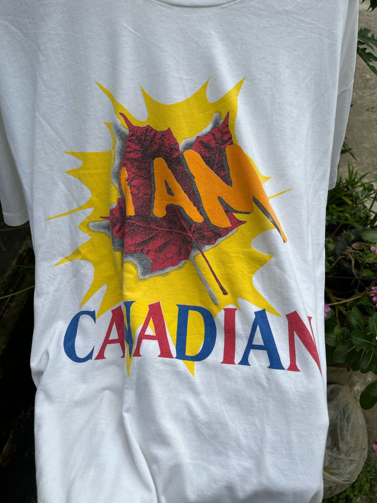 Hanes × Vintage i am canadian vintage '90 tshirt Size US XL / EU 56 / 4 - 3 Thumbnail